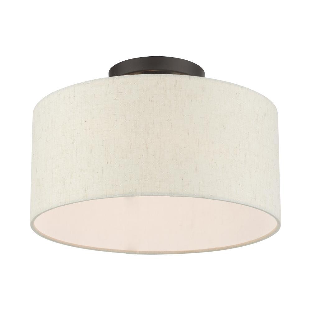 Darian Fabric Semi Flush Mount