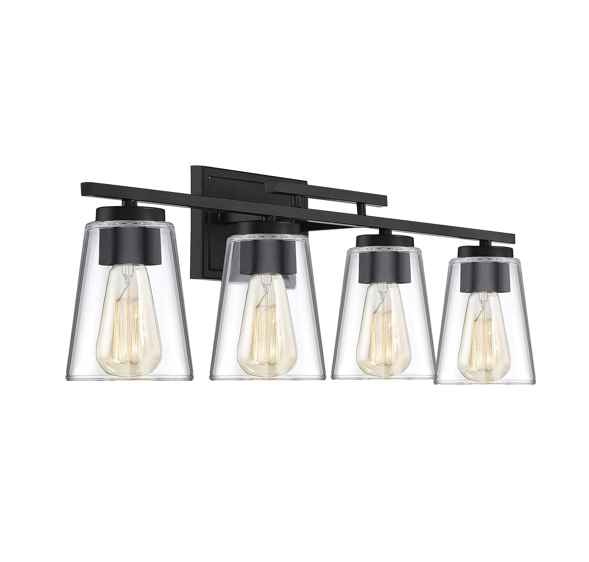 Savoy House Calhoun 4 - Light Vanity in  Black