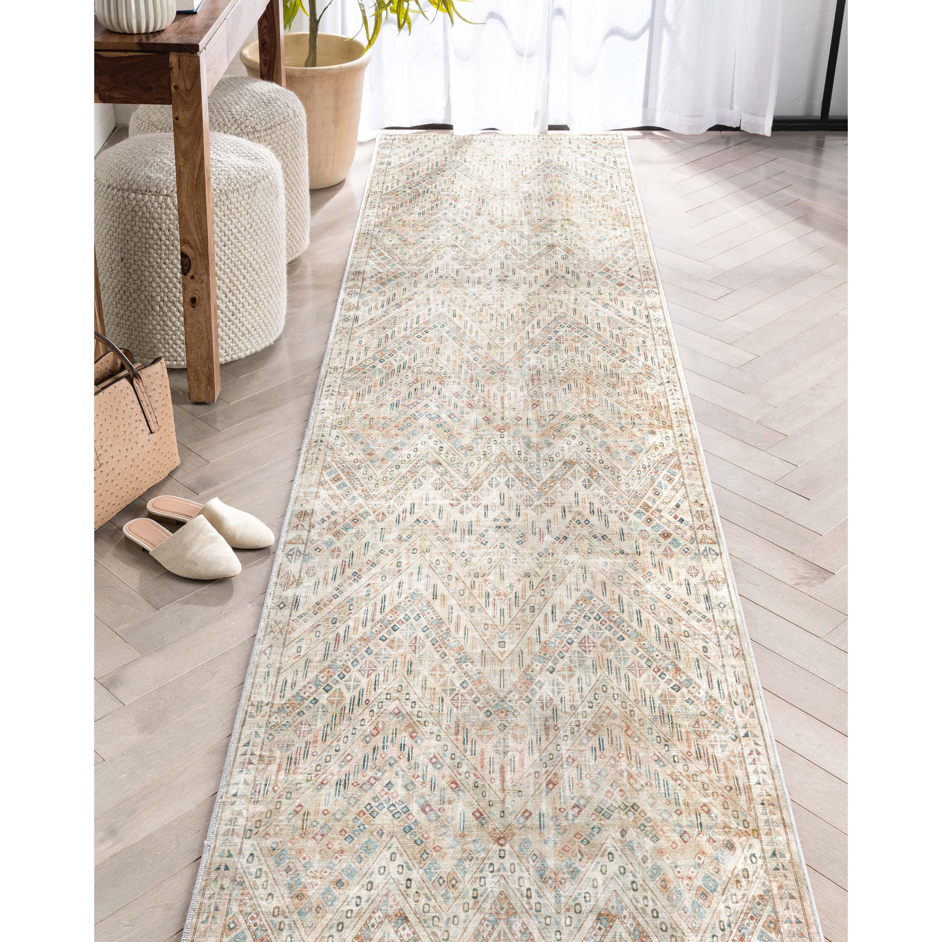 Well Woven Asha Anya Vintage Tribal Ivory 2'7" x 9'6" Runner Rug