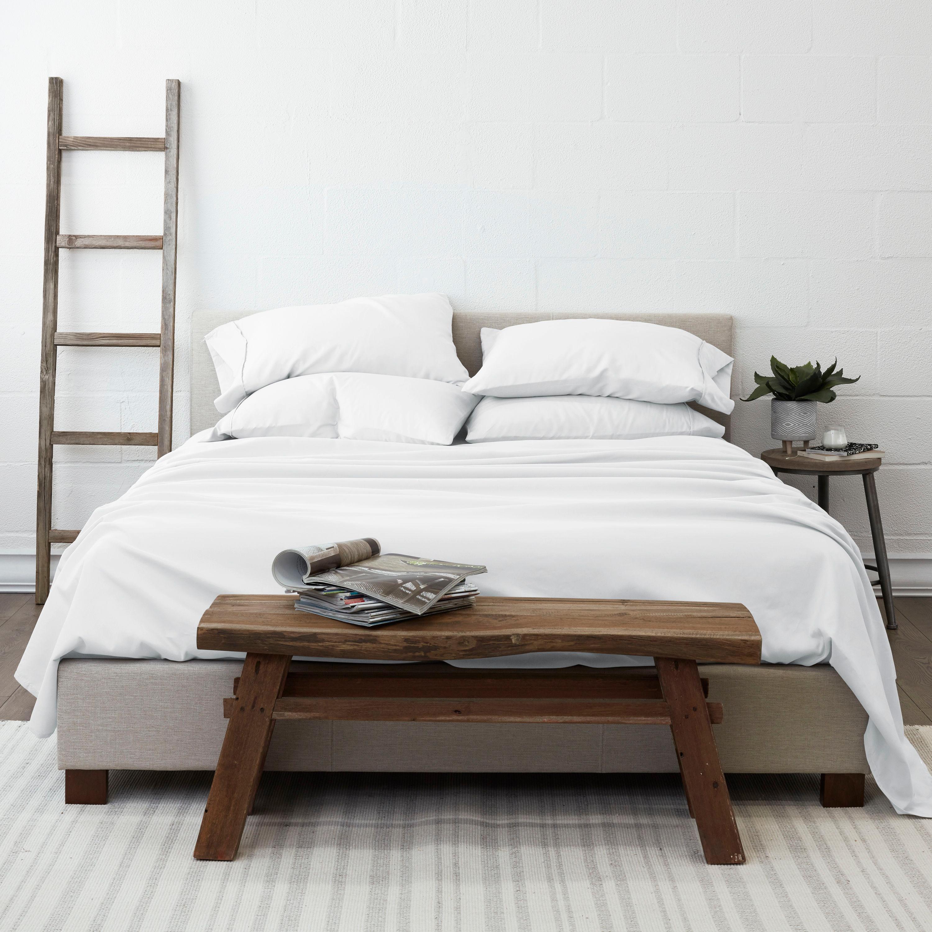 Linen Market 6 Piece Bed Sheet Set, White, King