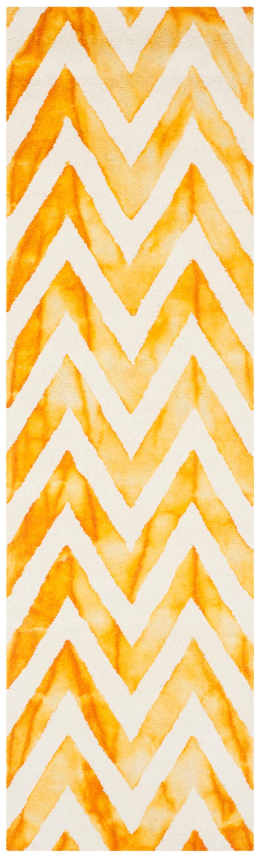 Dip Dye DDY715 Hand Tufted Runner Rug - Ivory/Gold - 2'3"x8' - Safavieh.