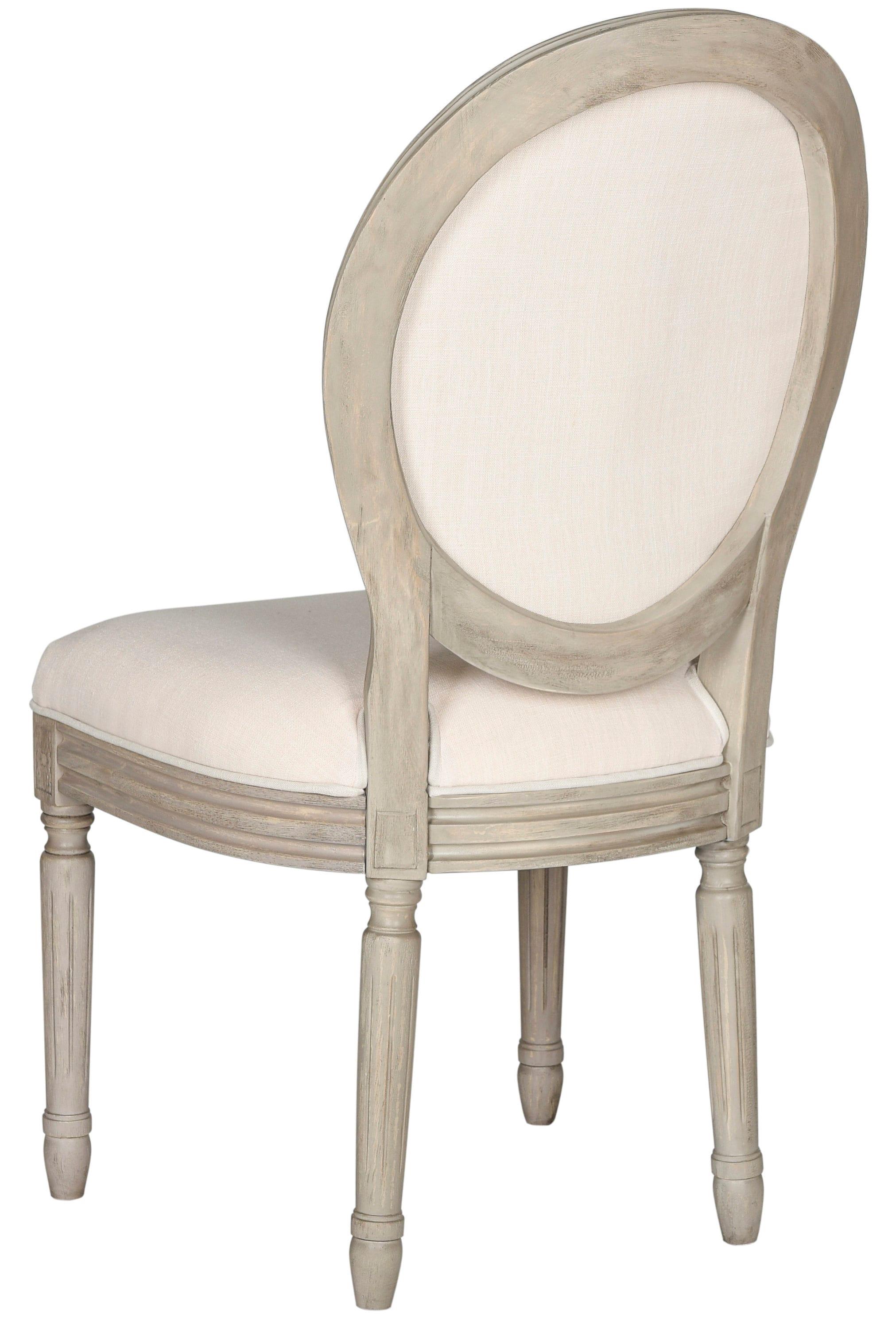 Holloway 19''H French Brasserie Oval Side Chair (Set of 2) - Beige - Safavieh.