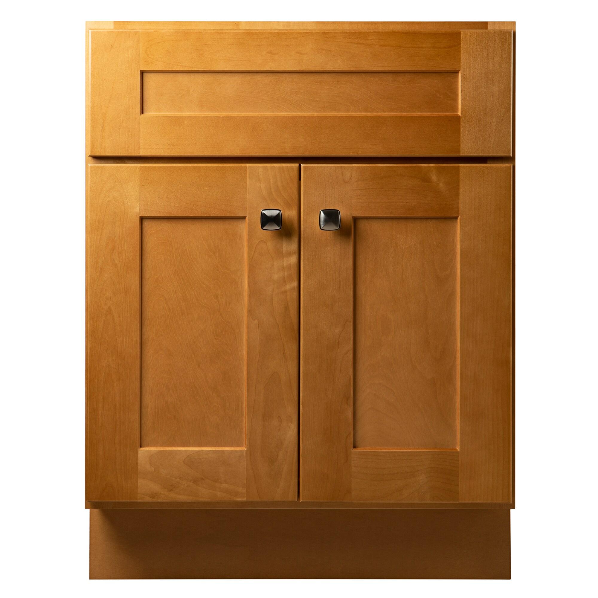 Design House Brookings 24 Inch Bathroom Vanity, Ready to Assemble, Solid Wood, Sherwin Williams – Design House, 587063