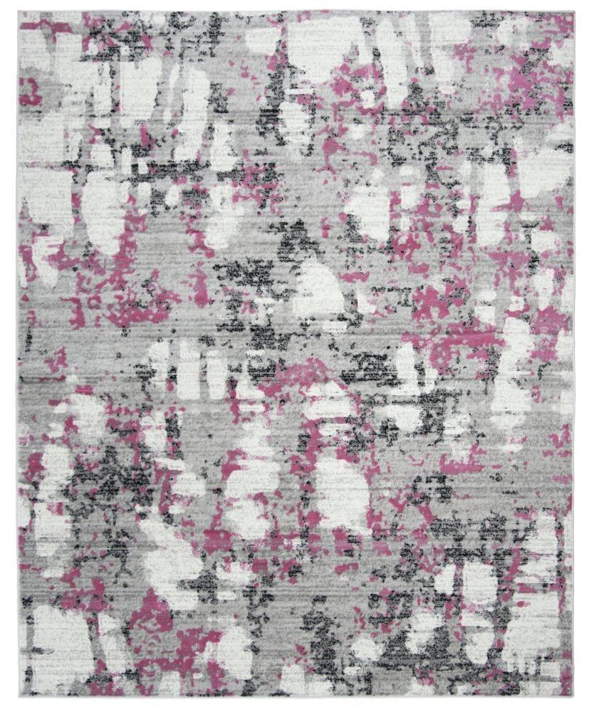 SAFAVIEH Skyler Langston Abstract Area Rug, Grey/Pink, 9' x 12'