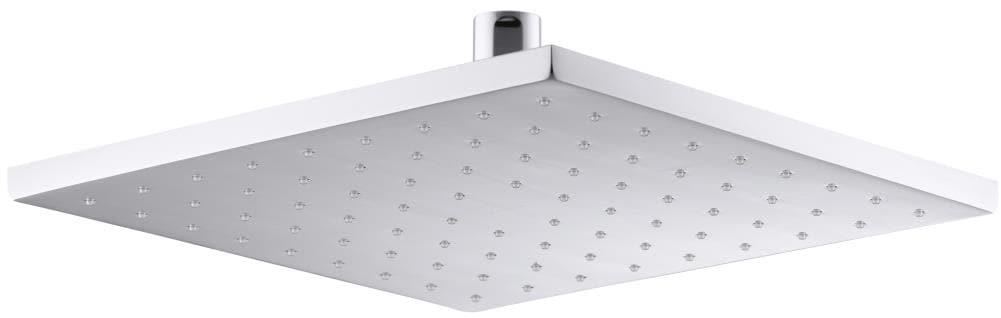 Polished Chrome 10" Square Ceiling Mounted Rain Showerhead