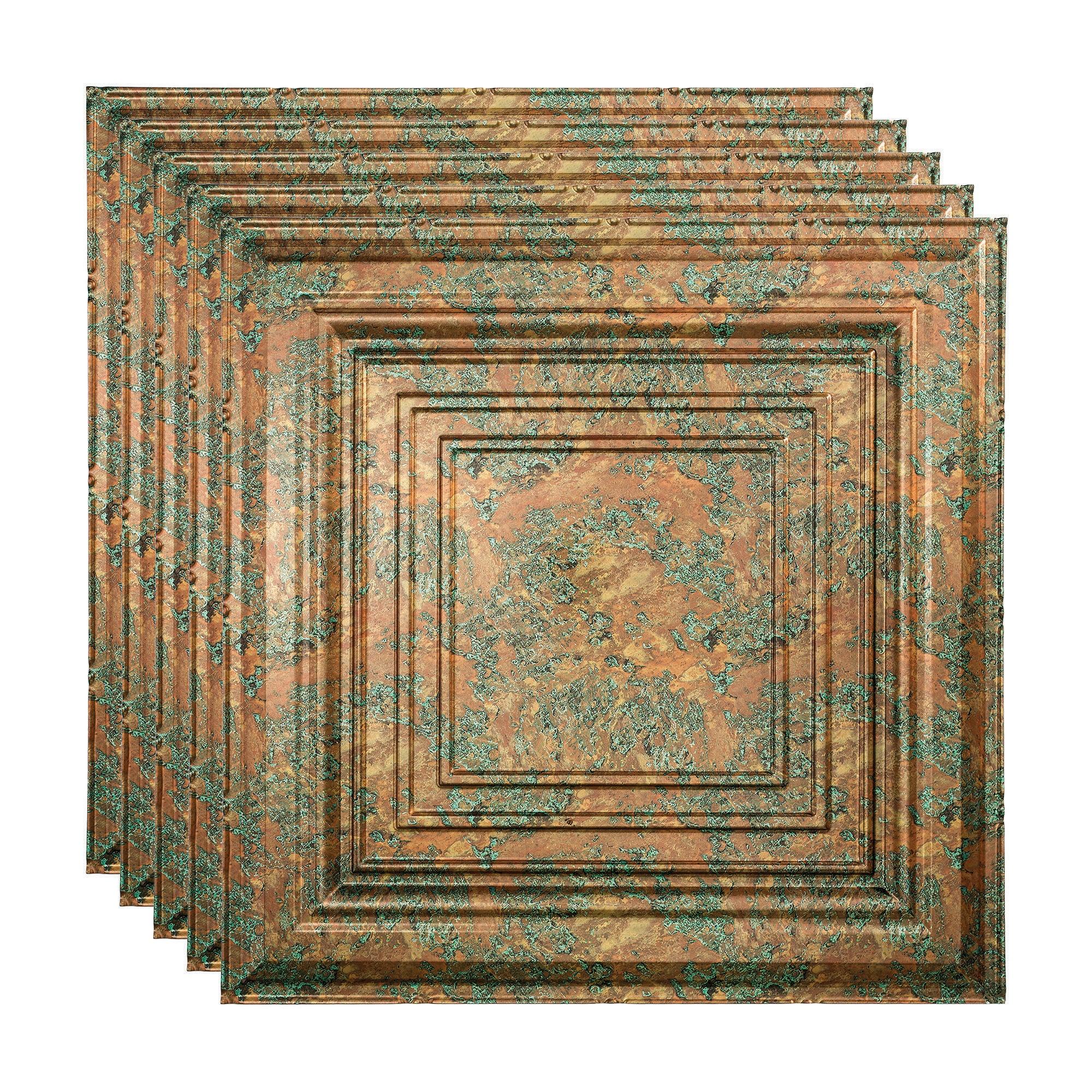 Traditional 24'' L x 24'' W Textured PVC Drop-In Ceiling Tile