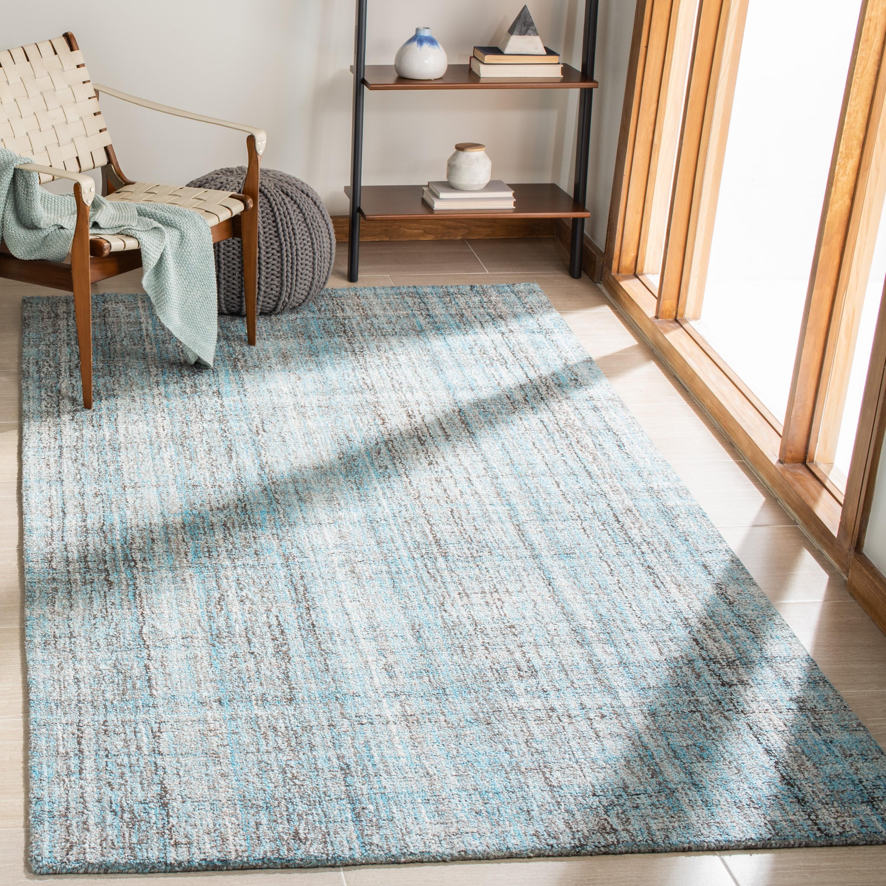 Abstract ABT141 Handmade Indoor Accent Rug - Blue/Multi - 3'x5' - Safavieh