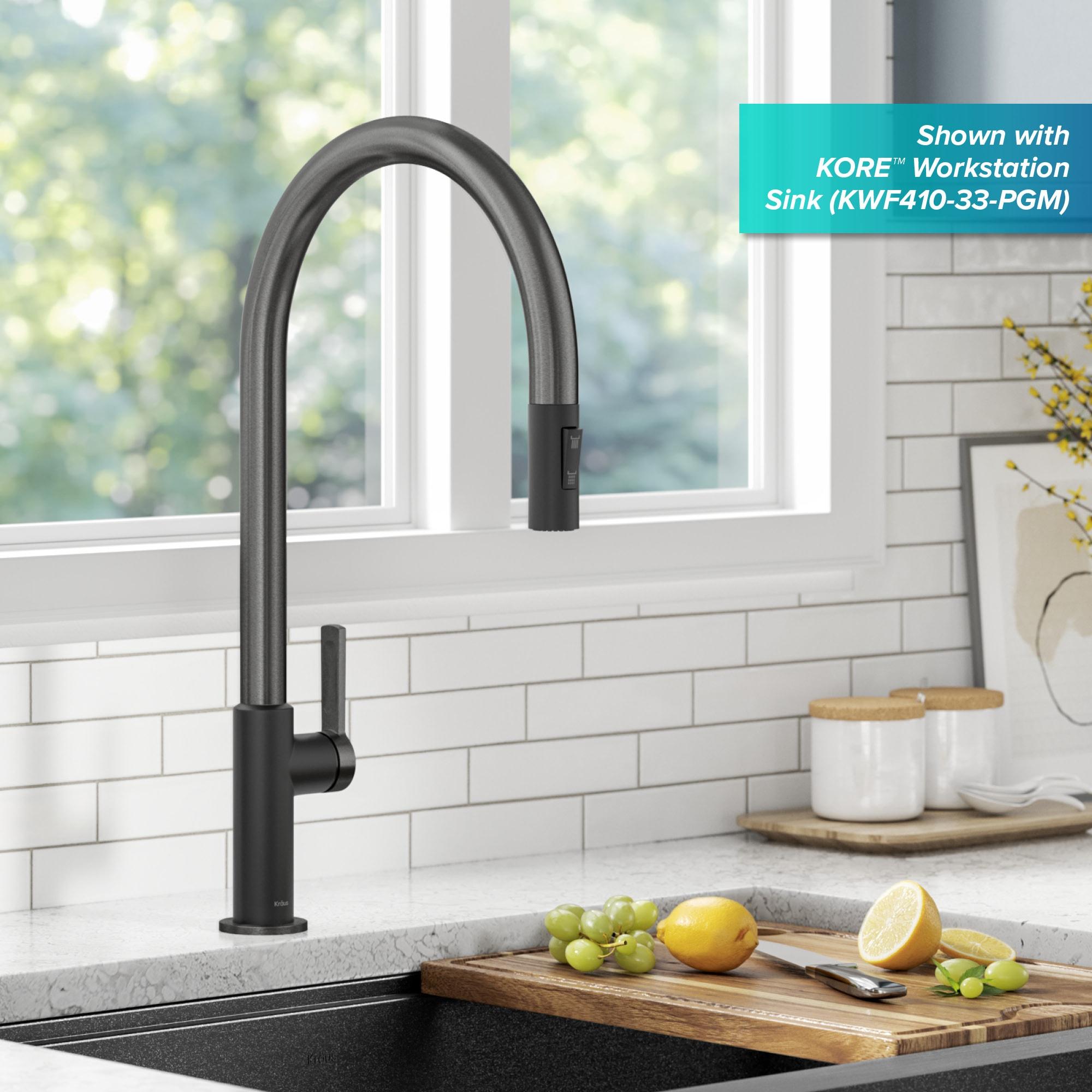 Oletto Pull Down Single Handle Kitchen Faucet