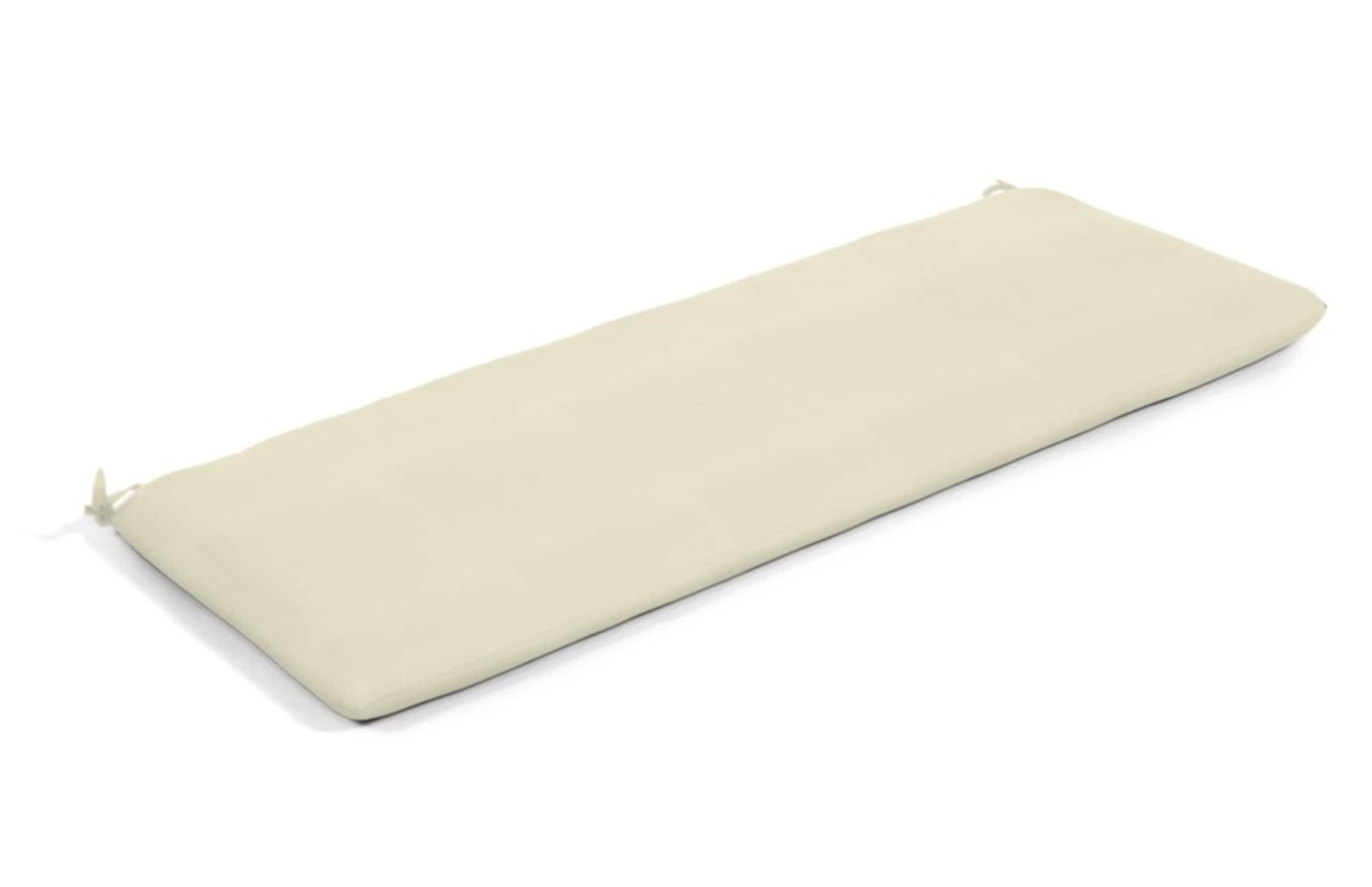 Wildon Home® Casual Cushion Sunbrella® Fabric 1-Piece Indoor/Outdoor Bench Cushion, 48"W x 18"L, Canvas Canvas