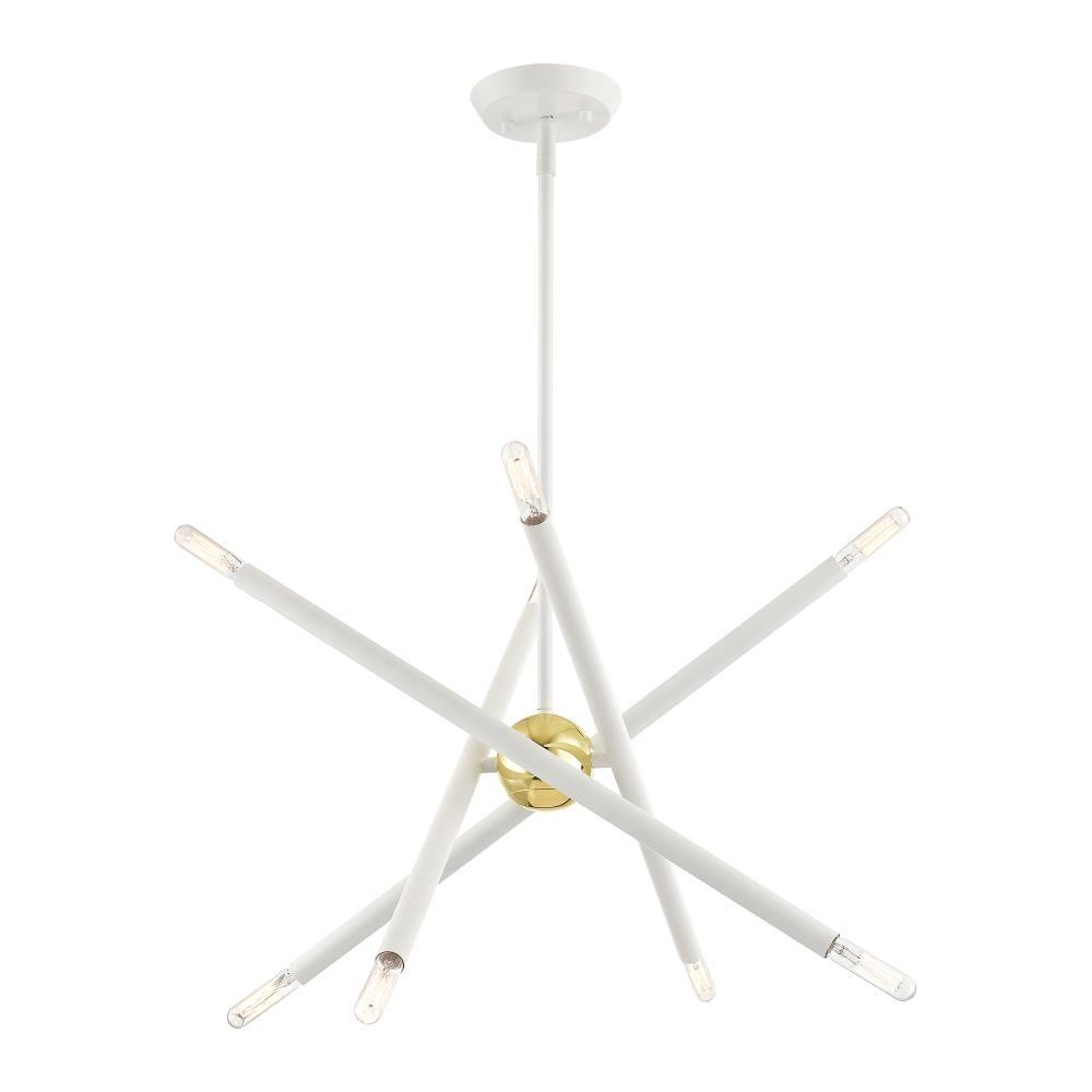 Livex Lighting Soho 8 - Light Chandelier in  White