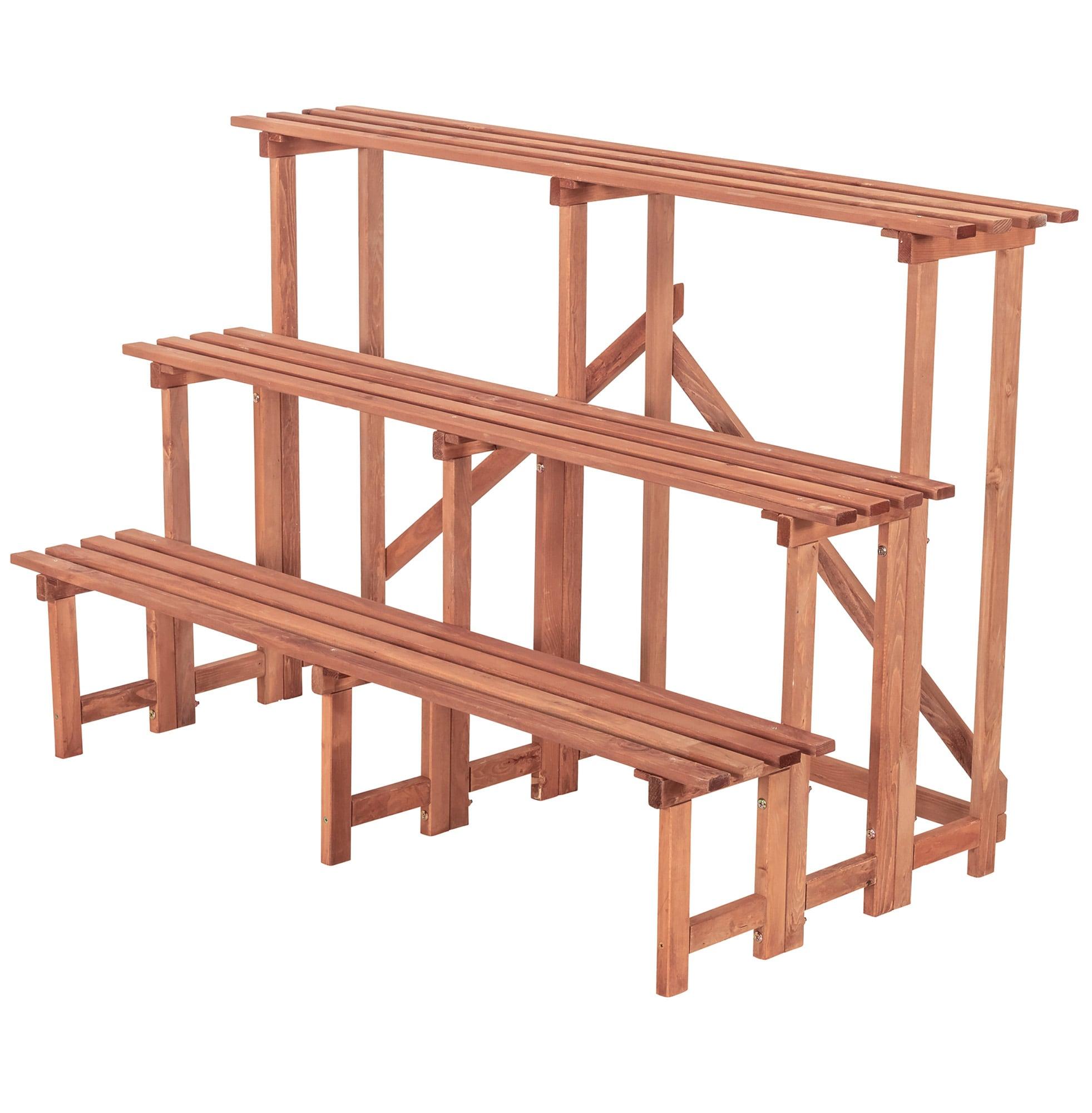 Wood Weather Resistant Plant Stand