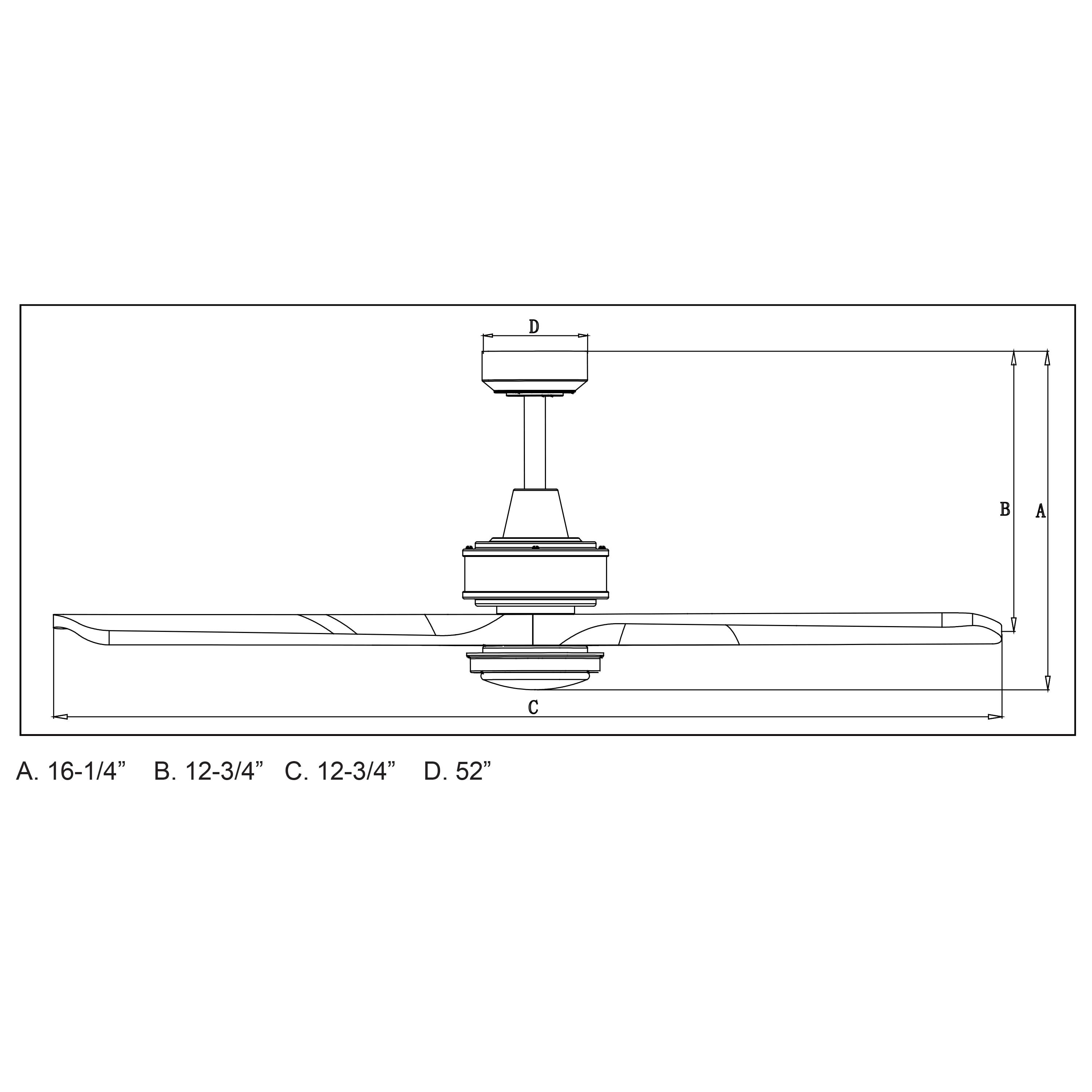 Wade Logan® Ballog 52 in. Matte Black and Brushed Silver Indoor Outdoor Rod Mount Industrial Ceiling Fan with Wooden Walnut Blades, Dimmable Integrated LED Light Kit and Remote Control Included, 3 Speeds