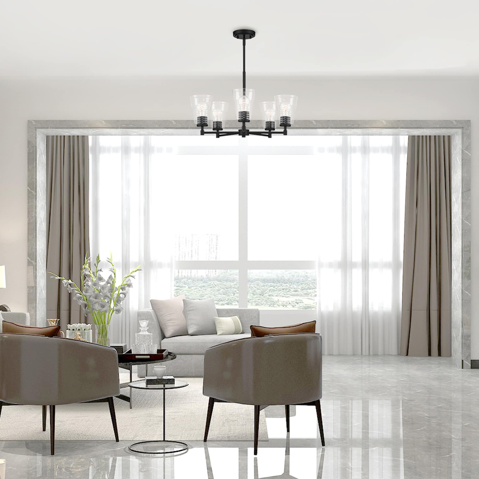 D230M-5CH-MB-Designers Fountain-Ingo - 5 Light Chandelier In Modern Style-14.75 Inches Tall and 24 Inches Wide