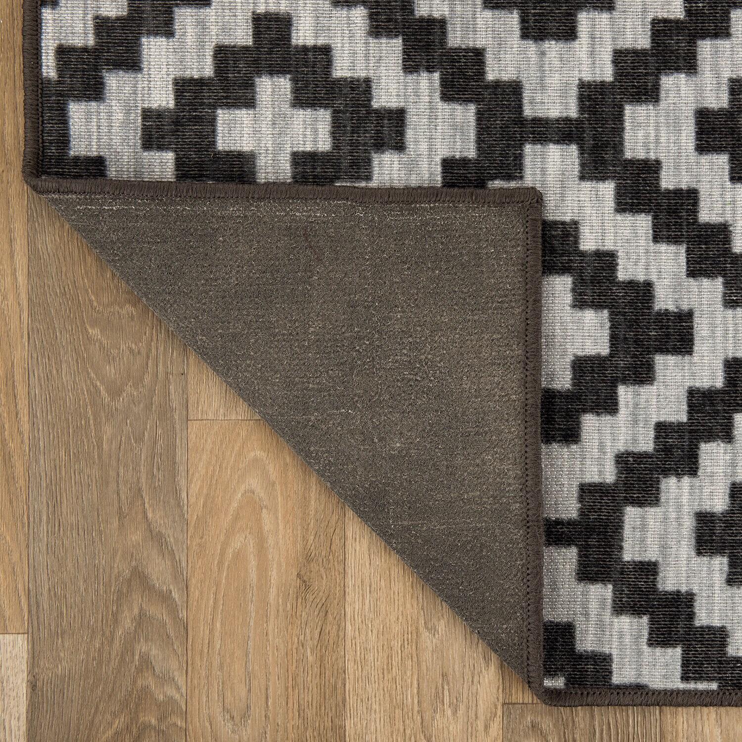 World Rug Gallery Contemporary Geometric Trellis Indoor/Outdoor Area Rug - GRAY 5' X 7'