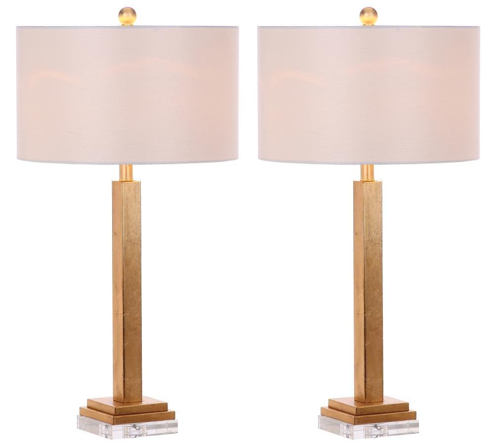 Perri Table Lamp (Set of 2) - 30 Inch Height - LIT4378 - Gold/Off White - Safavieh