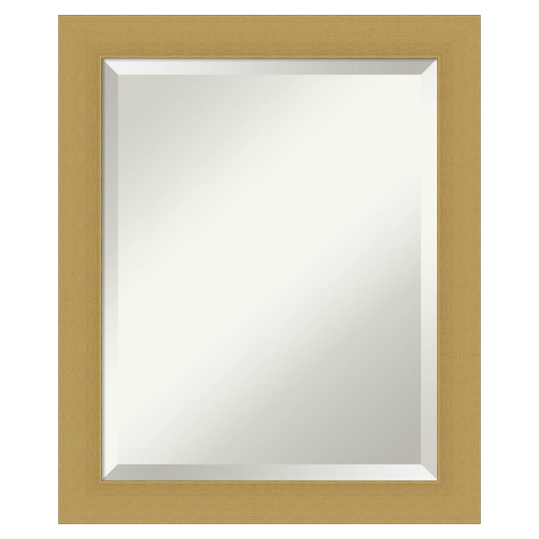 Amanti Art Grace Brushed Gold Framed Wall Mirror - 19.50 x 23.50 in