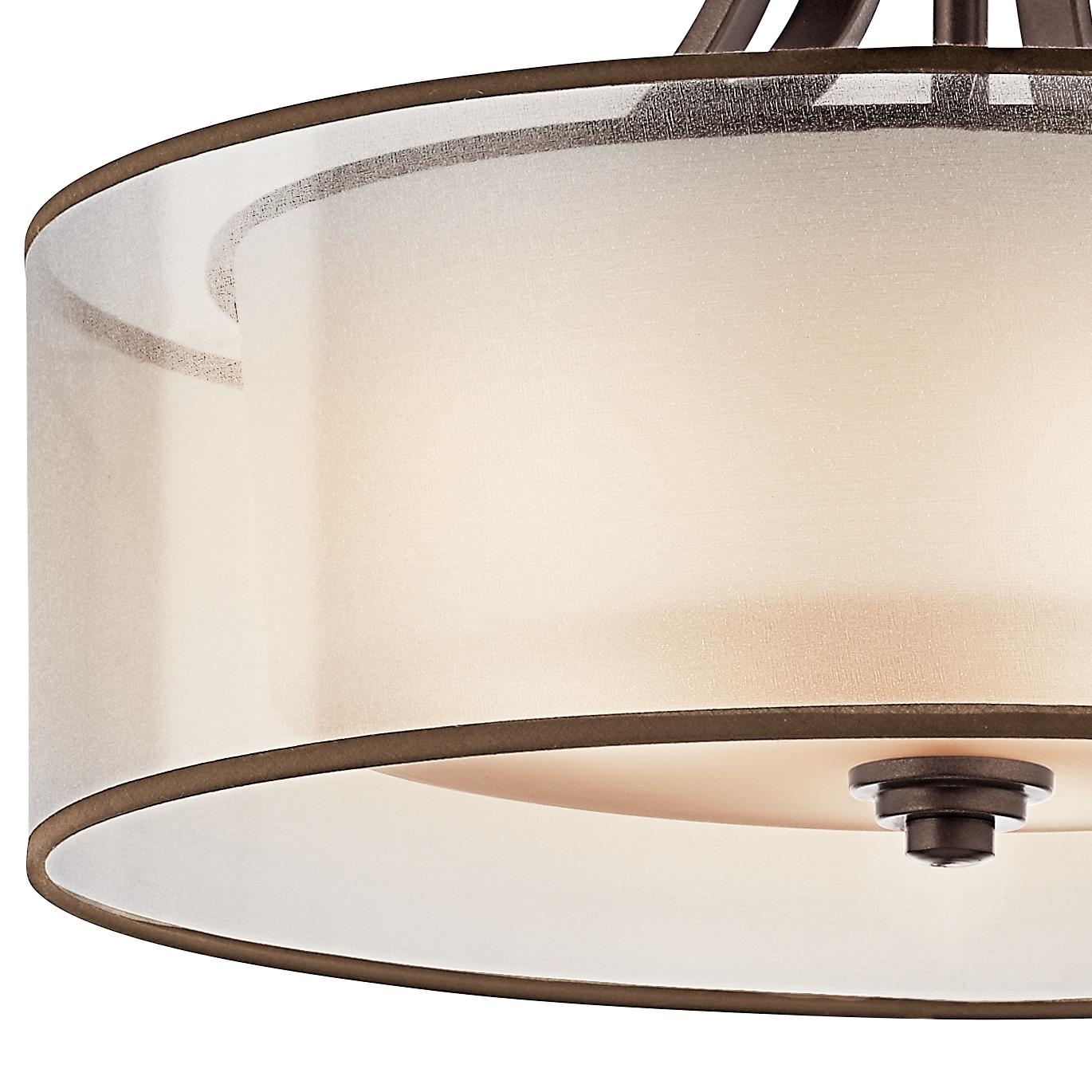 Kichler Lighting Lacey 4 - Light Semi-Flush Mount in  Mission Bronze