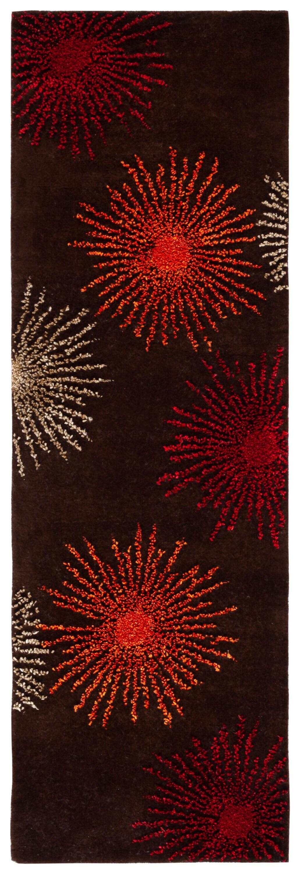 Soho SOH712 Hand Tufted Runner Rug - Brown/Multi - 2'6"x6' - Safavieh.