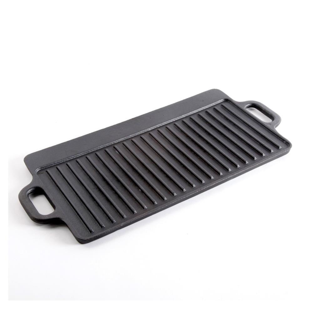 Gibson Gibson Addlestone 13 in. Cast Iron Rectangular Reversible Grill and Griddle Pan