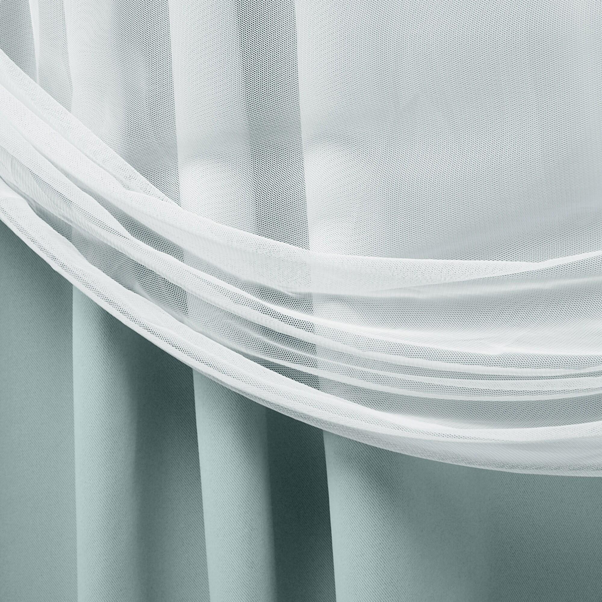 TOWN & COUNTRY LUXE Talia Double Layer Indoor Curtains, Sheer and Room Darkening Blackout, Grommet Top, Energy Efficient, 2-Pack Set, 52"x108", Mint Green