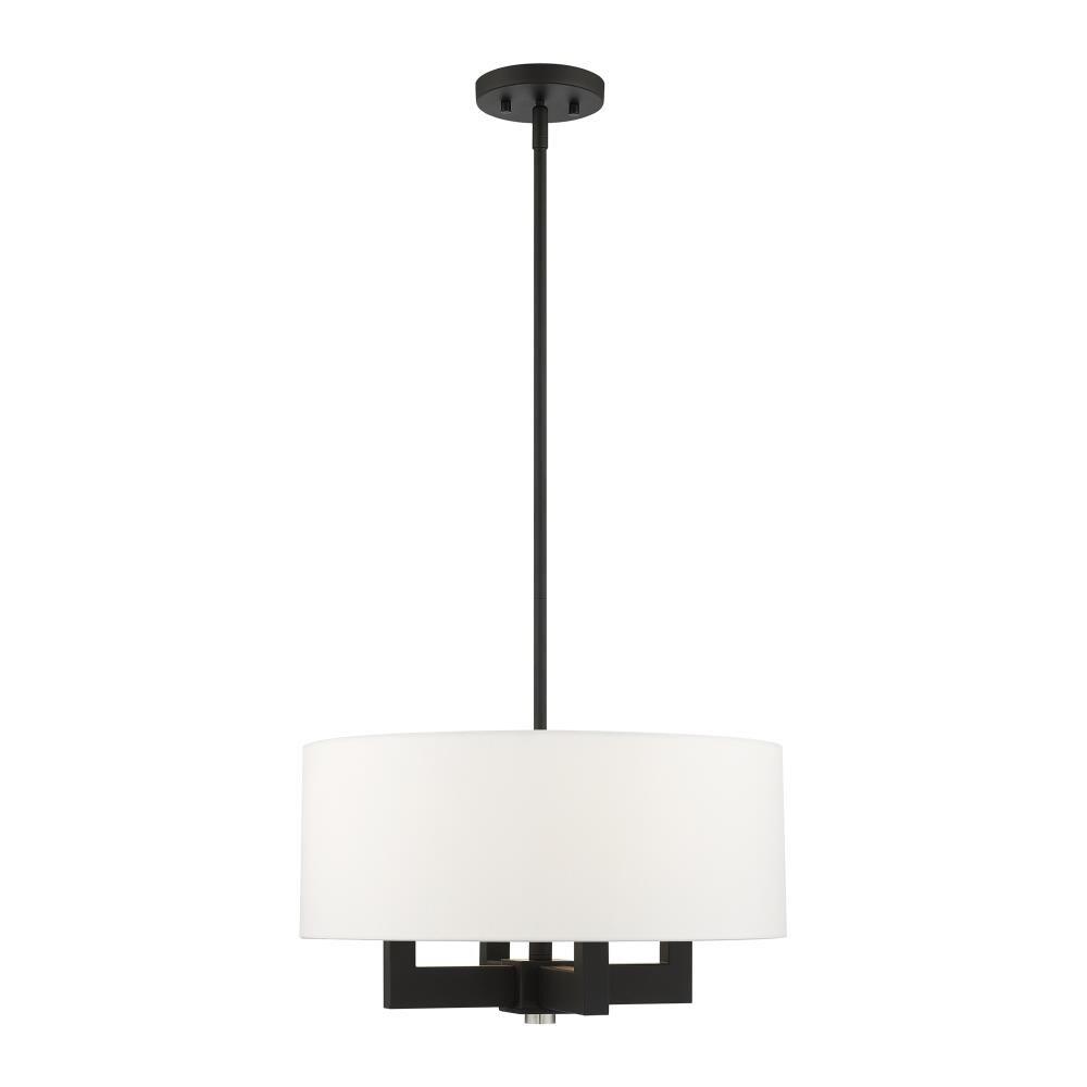 Livex Lighting Cresthaven 4 - Light Chandelier in  Black