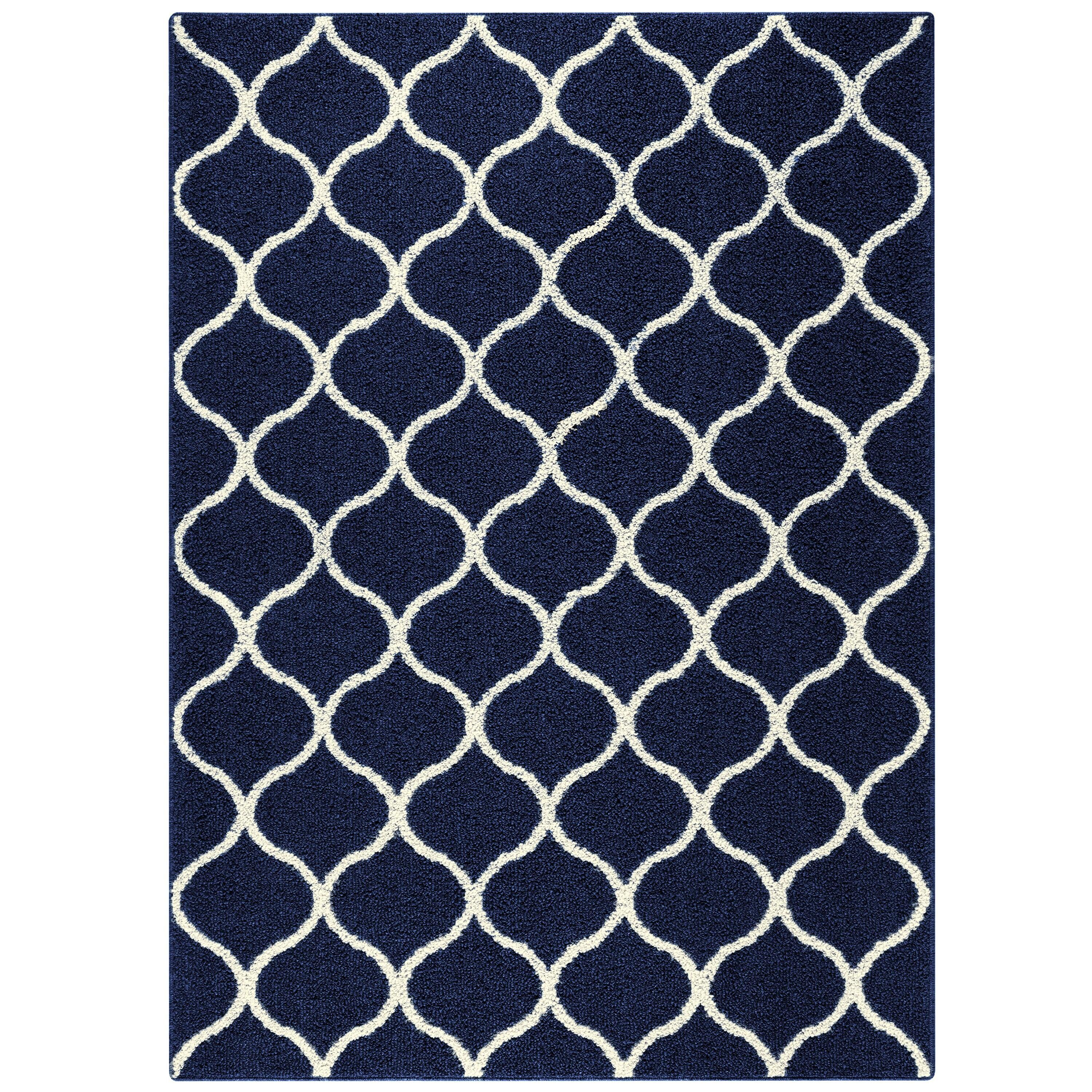 Hershman Tufted Blue/White Indoor Rug