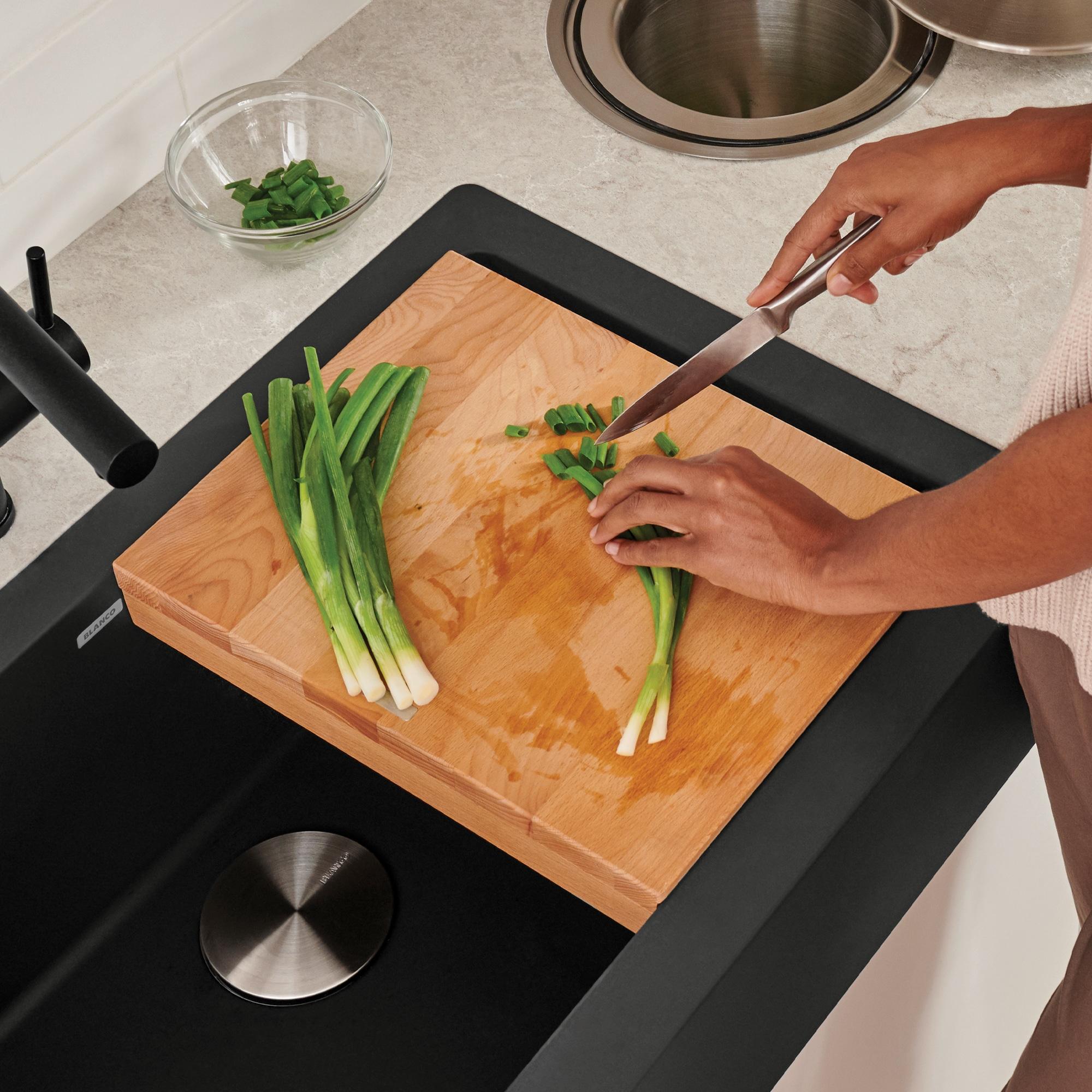 Blanco Beechwood Cutting Board for Ikon & Vintera Farmhouse Sinks