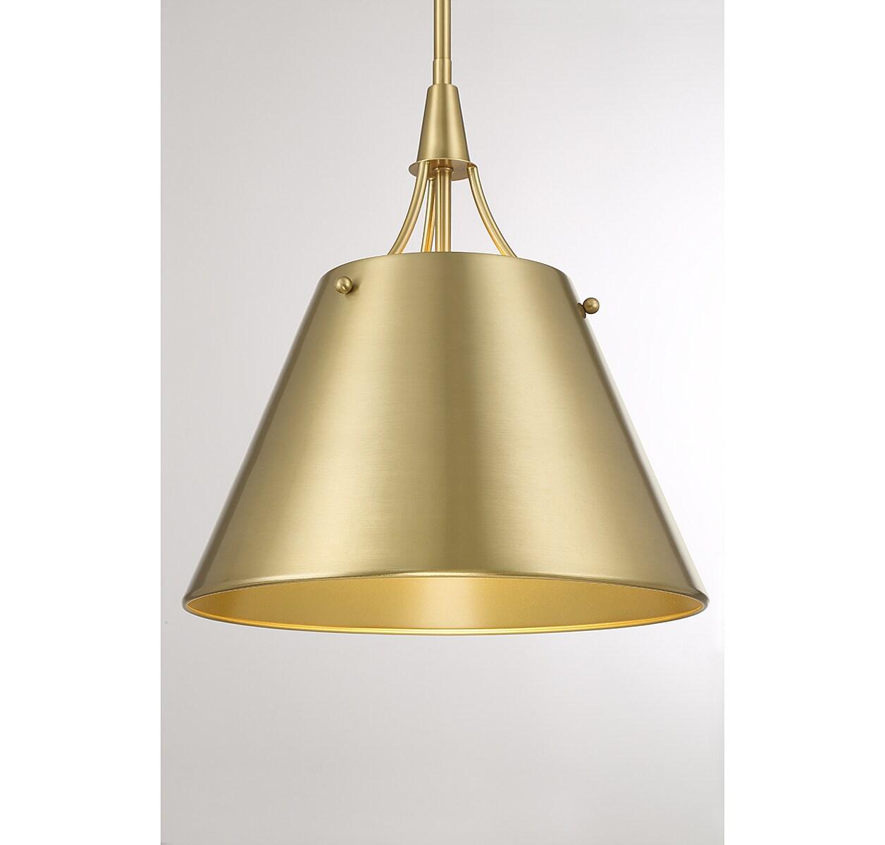 Savoy House Willis 1 - Light Pendant in  Warm Brass