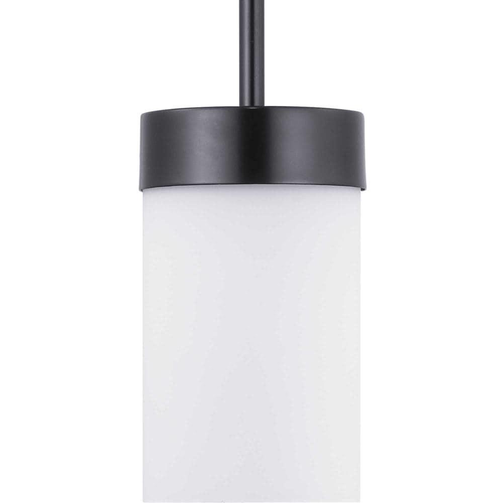 Progress Lighting Elevate 1-Light Mini Pendant, Glass, Polished Chrome, Etched White Shade, Design Series Collection
