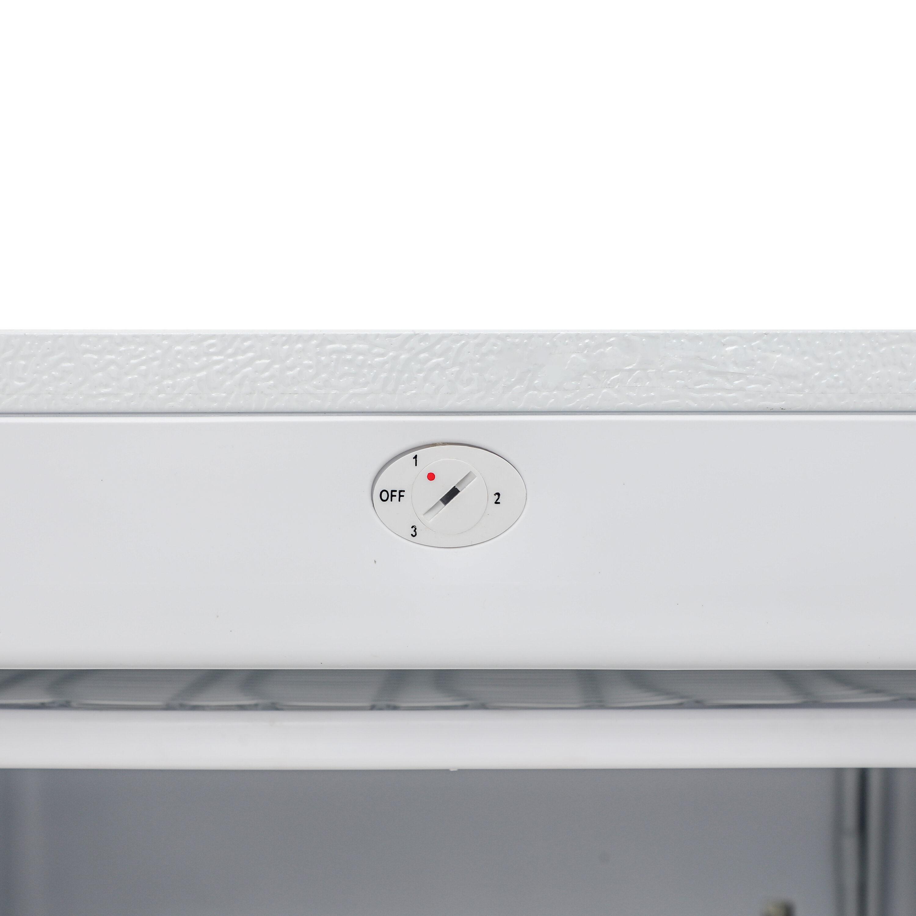 Commercial Cool Upright Freezer, Stand Up Freezer 5 Cu Ft with Reversible Door, White