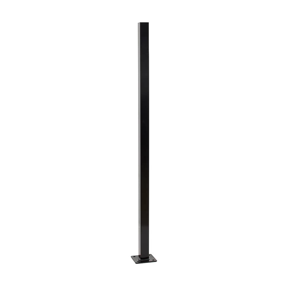 Fortress Building Products Versai Fortress Building Products Gloss Black Metal Line Post
