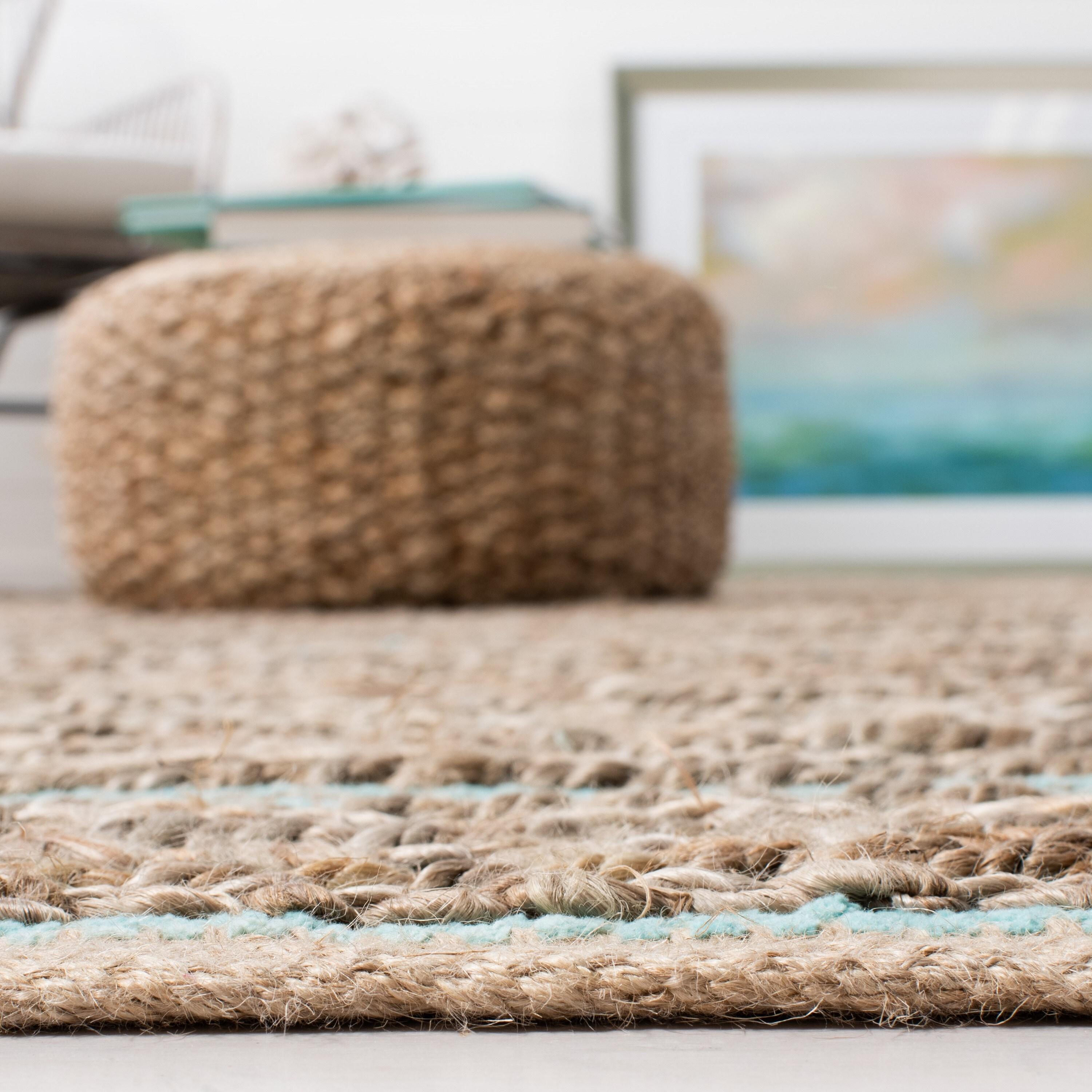 Cape Cod CAP851 Woven Indoor Area Rug - Aqua - 5'x8' - Safavieh