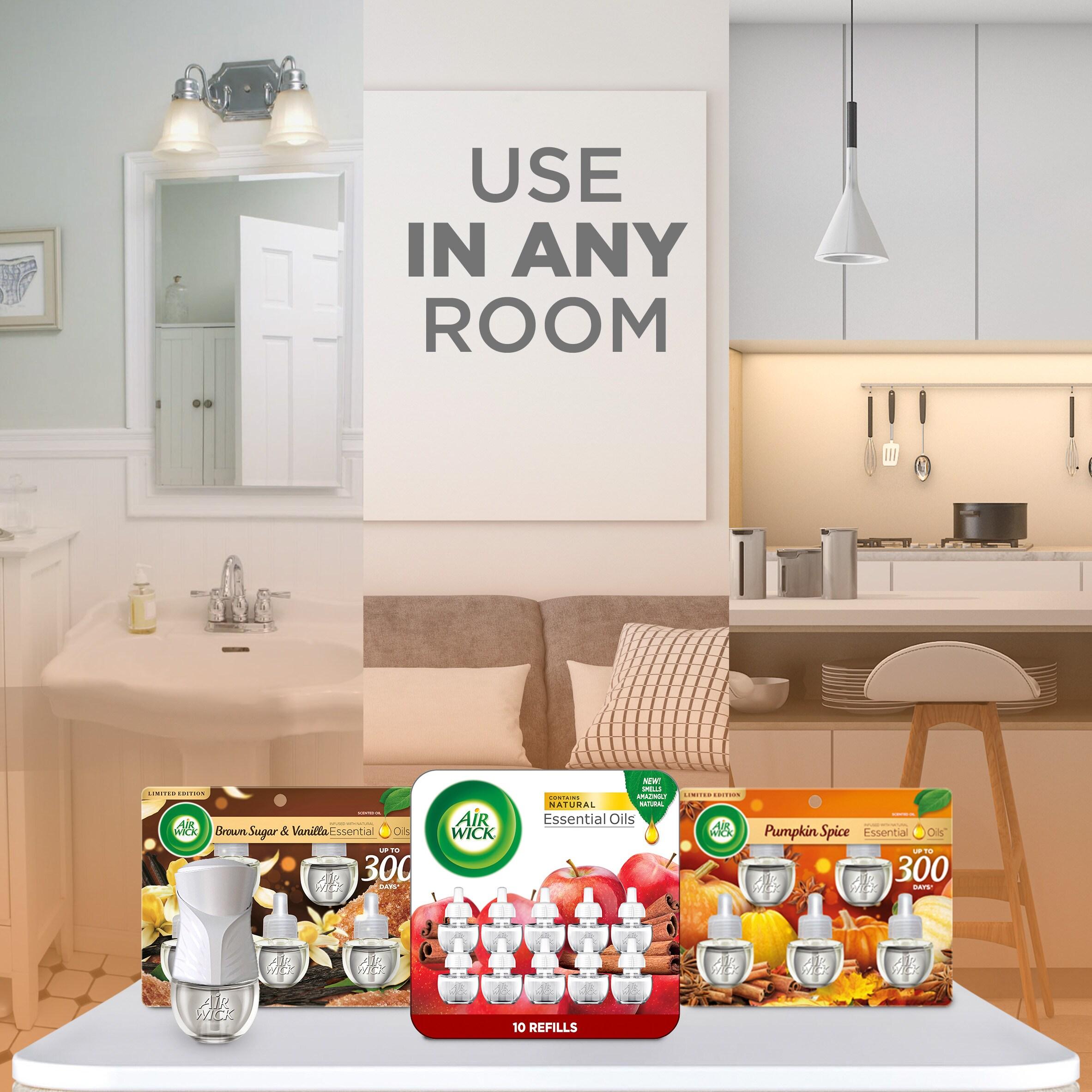 Air Wick Plug-In Scented Oil Air Freshener Warmer Refills, Pumpkin Spice, 5 Count