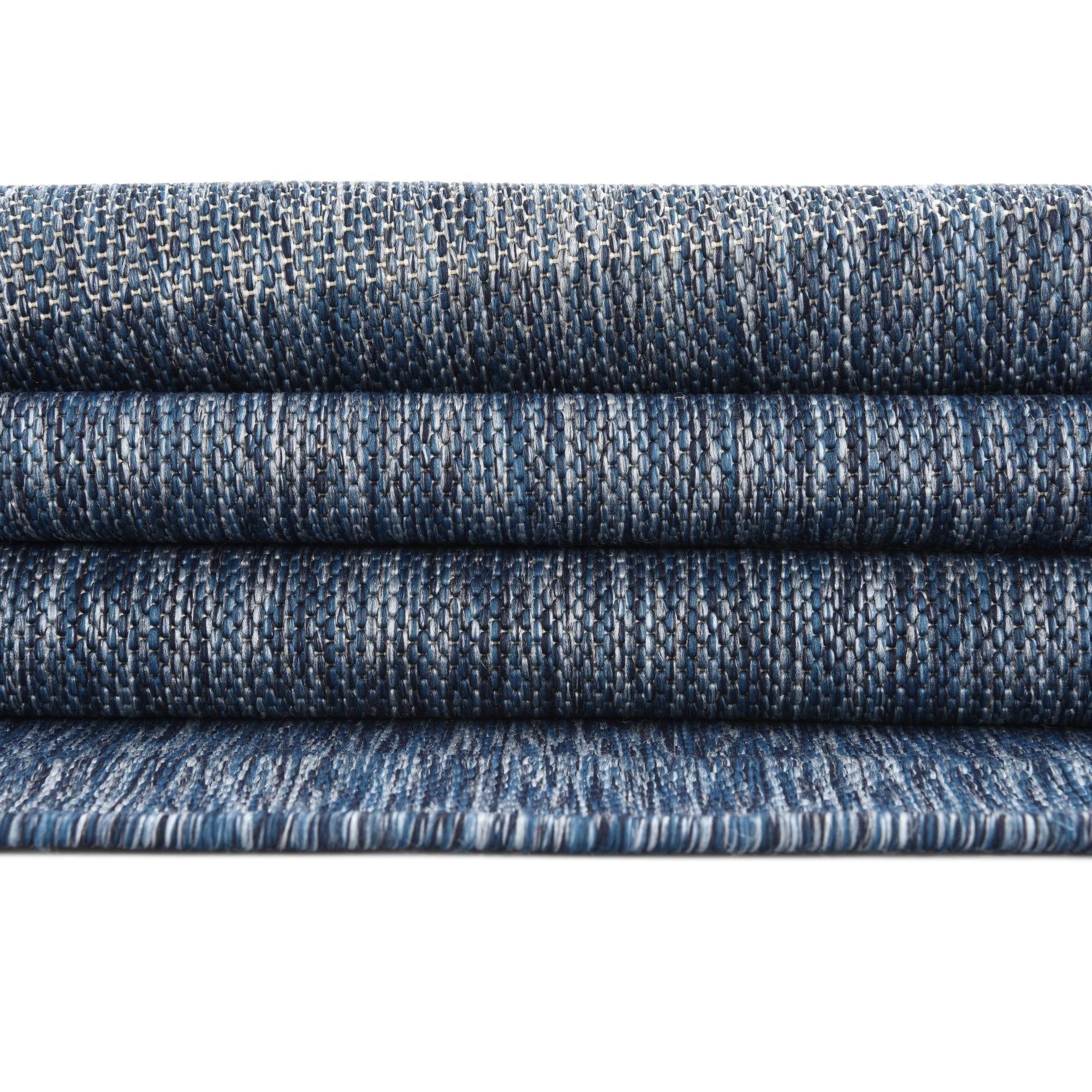 Jill Zarin Outdoor Collection Area Rug - Anguilla (3' 1" x 5' 3" Rectangle Blue/Ivory)