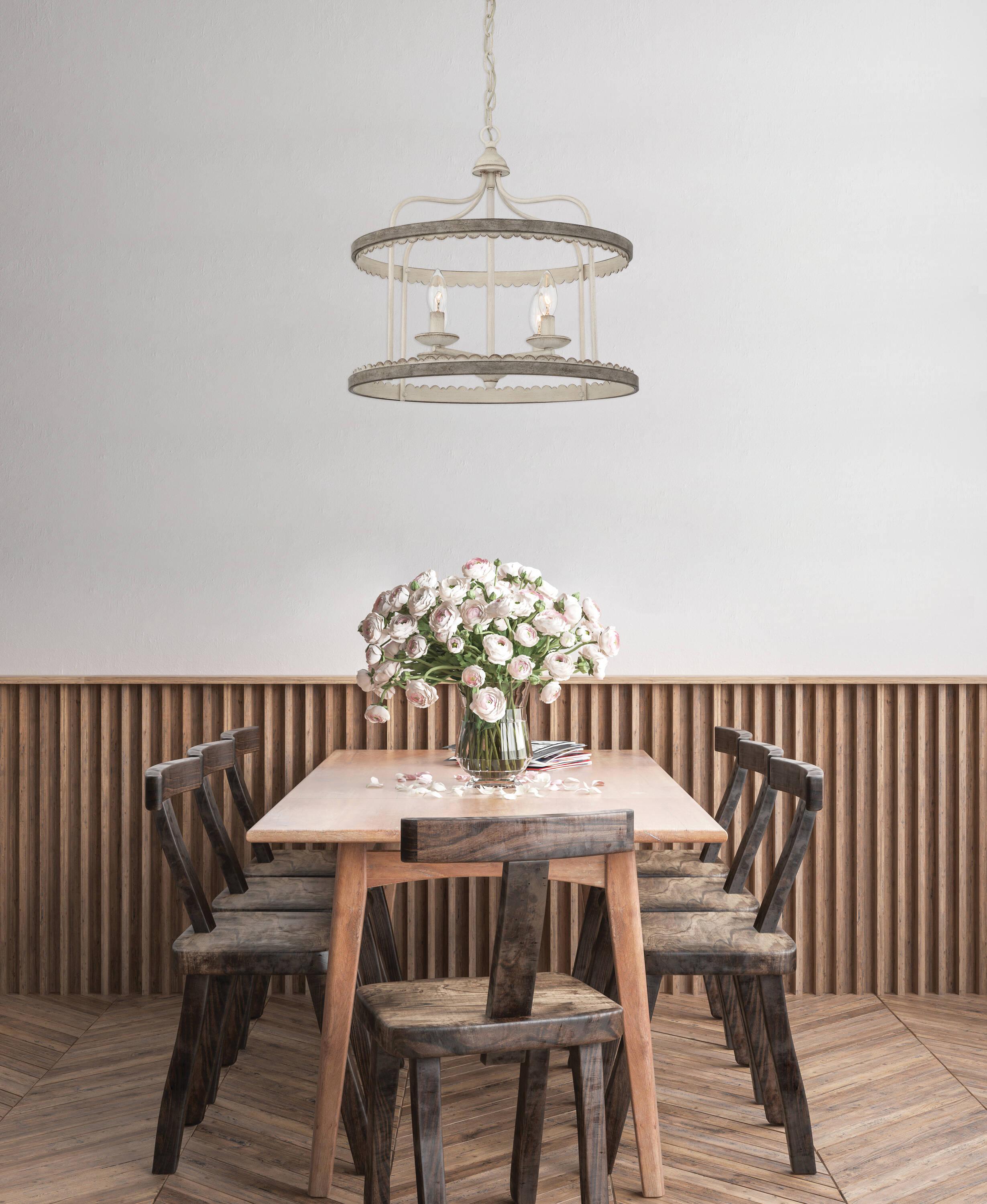 Trade Winds Lighting 4-Light Pendant Light In Silo Finish