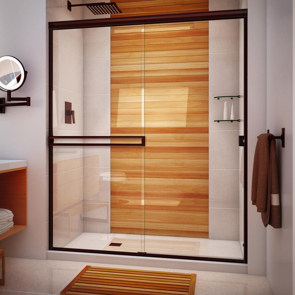 50" W x 70" H Semi-Frameless Shower Door