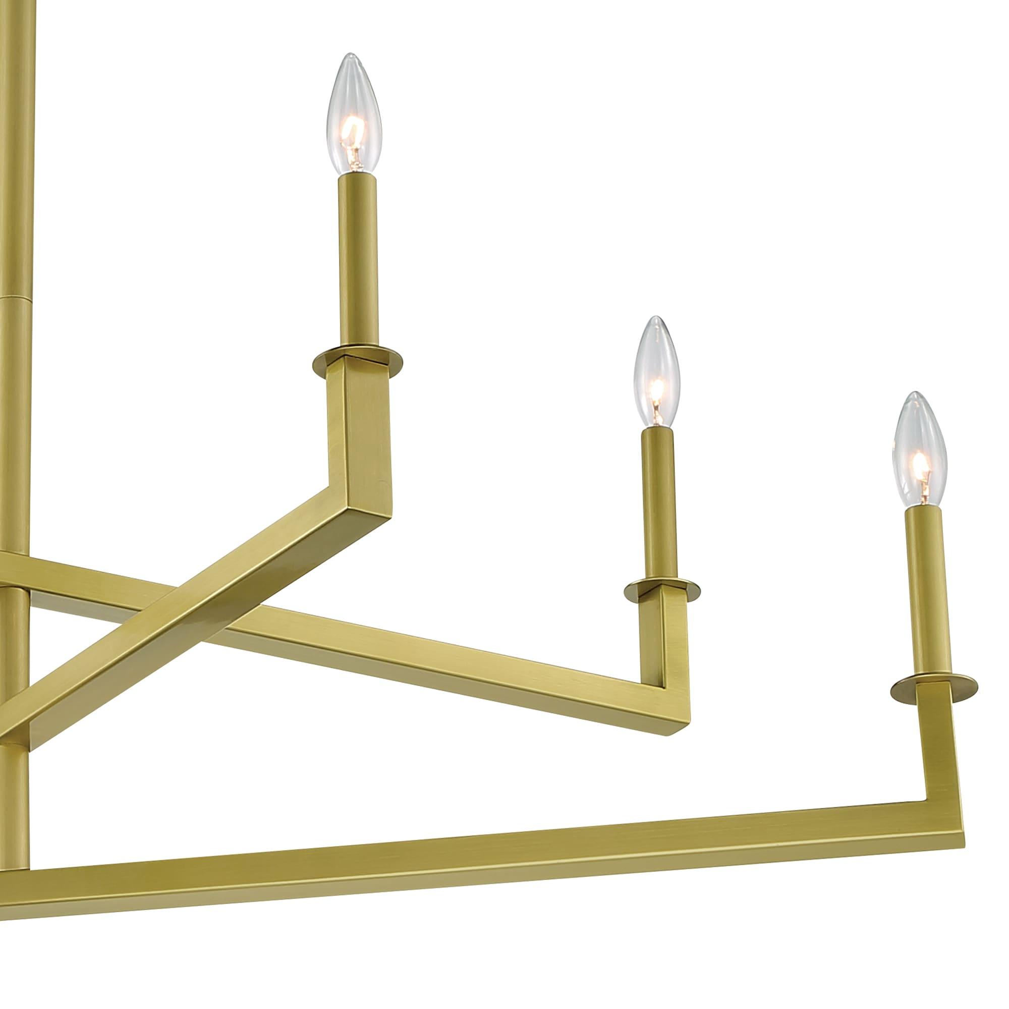 Dante 6 - Light Dimmable Square / Rectangle Chandelier