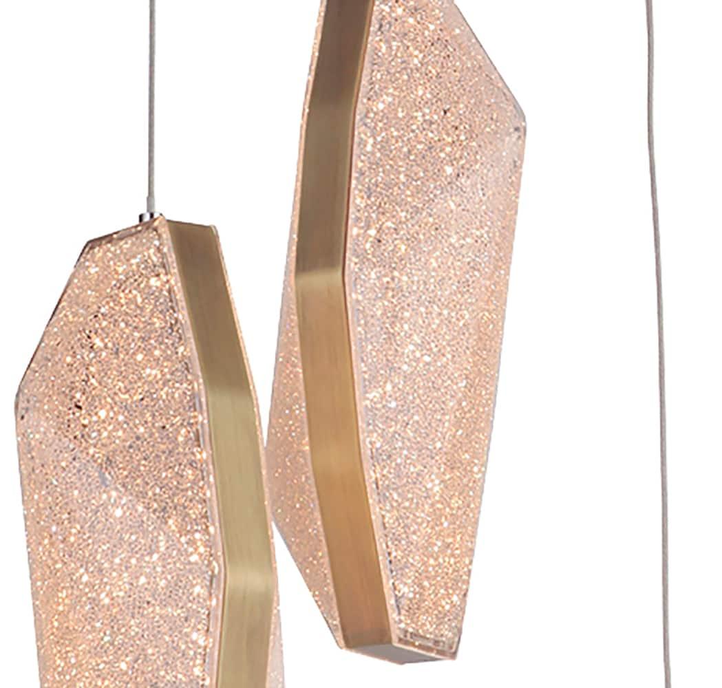 P770PAB3-LED-Craftmade Lighting-90W 3 LED Mini Pendant - 11 inches wide by 106.75 inches high-Patina Aged Brass Finish