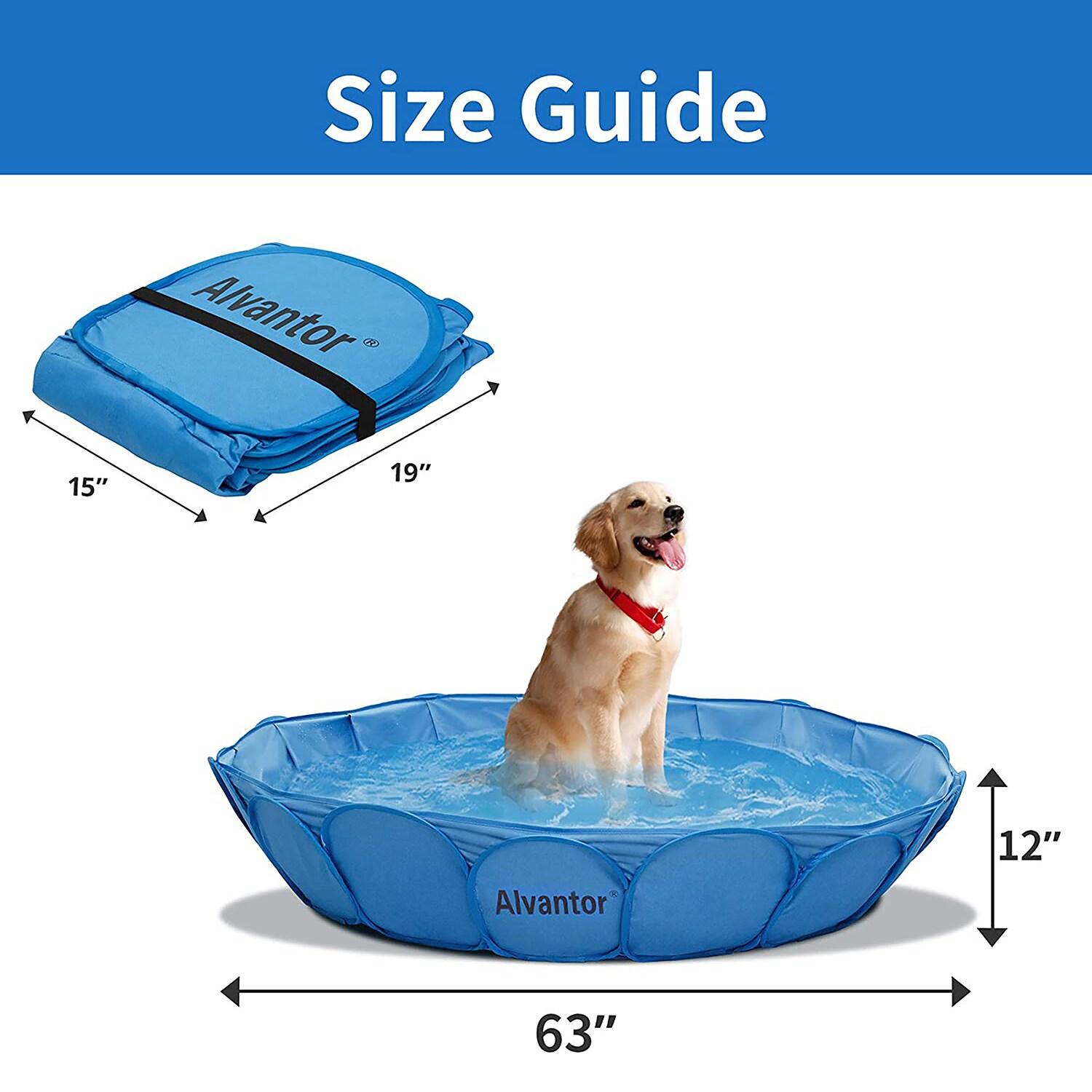 Alvantor Pet Swimming Pool Bathing Tub Portable XL
