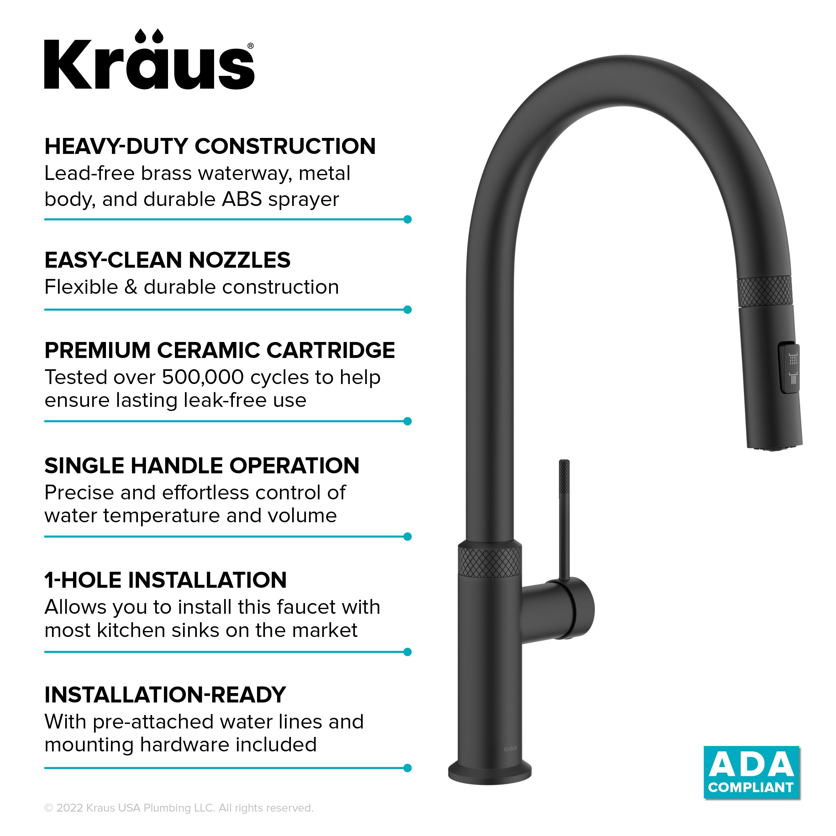 Kraus Oletto Single Handle High-arc Kitchen Faucet