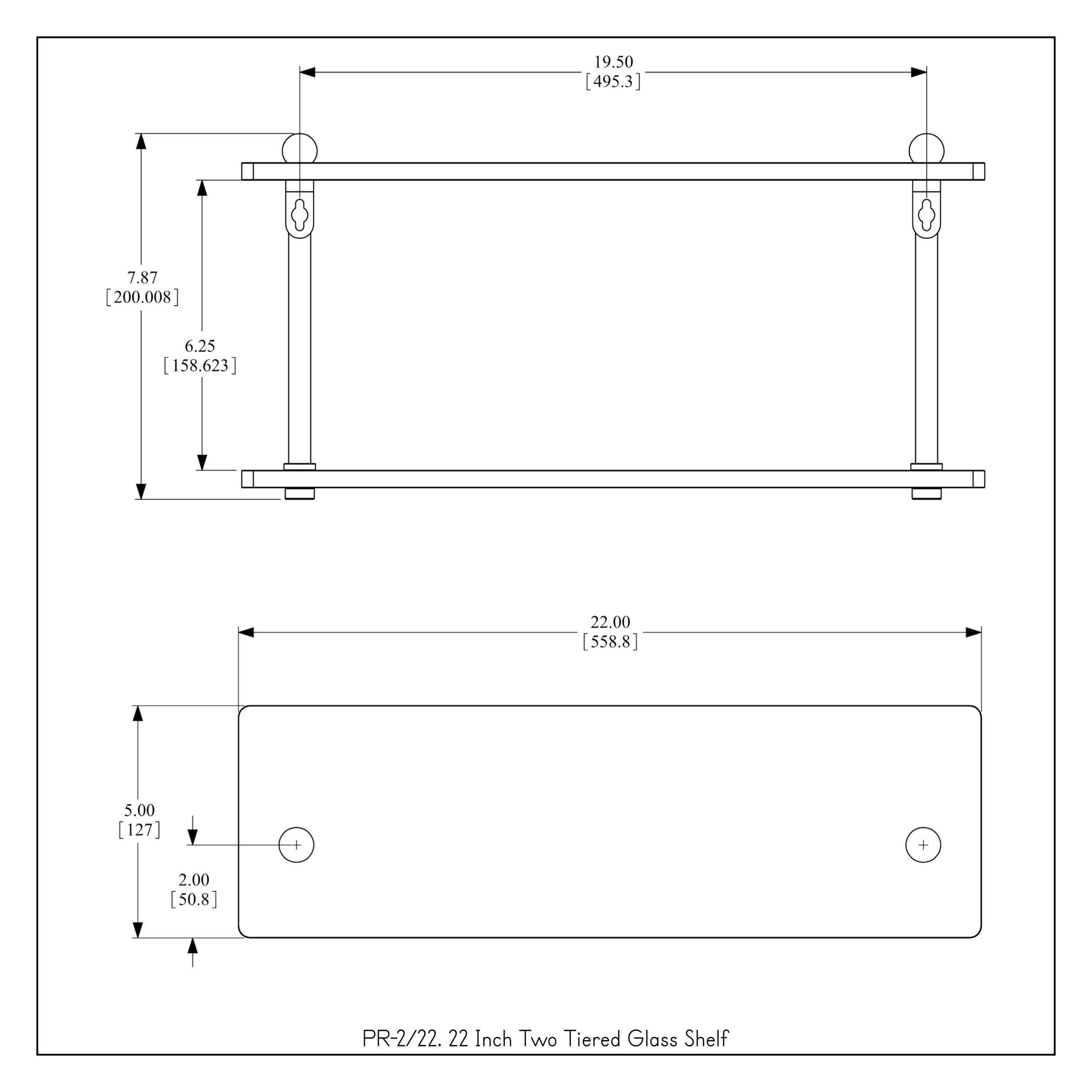 Morosini 2 Piece Tiered Shelf