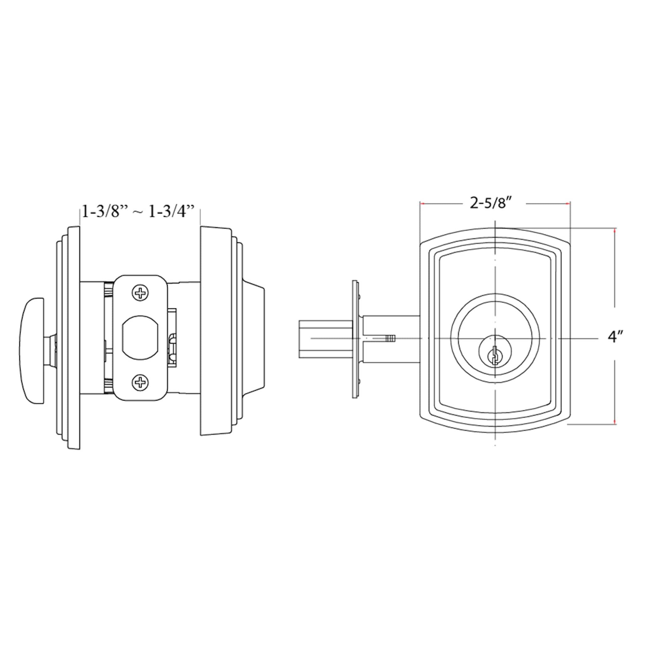 Italian Electronic Single Cylinder Deadbolt