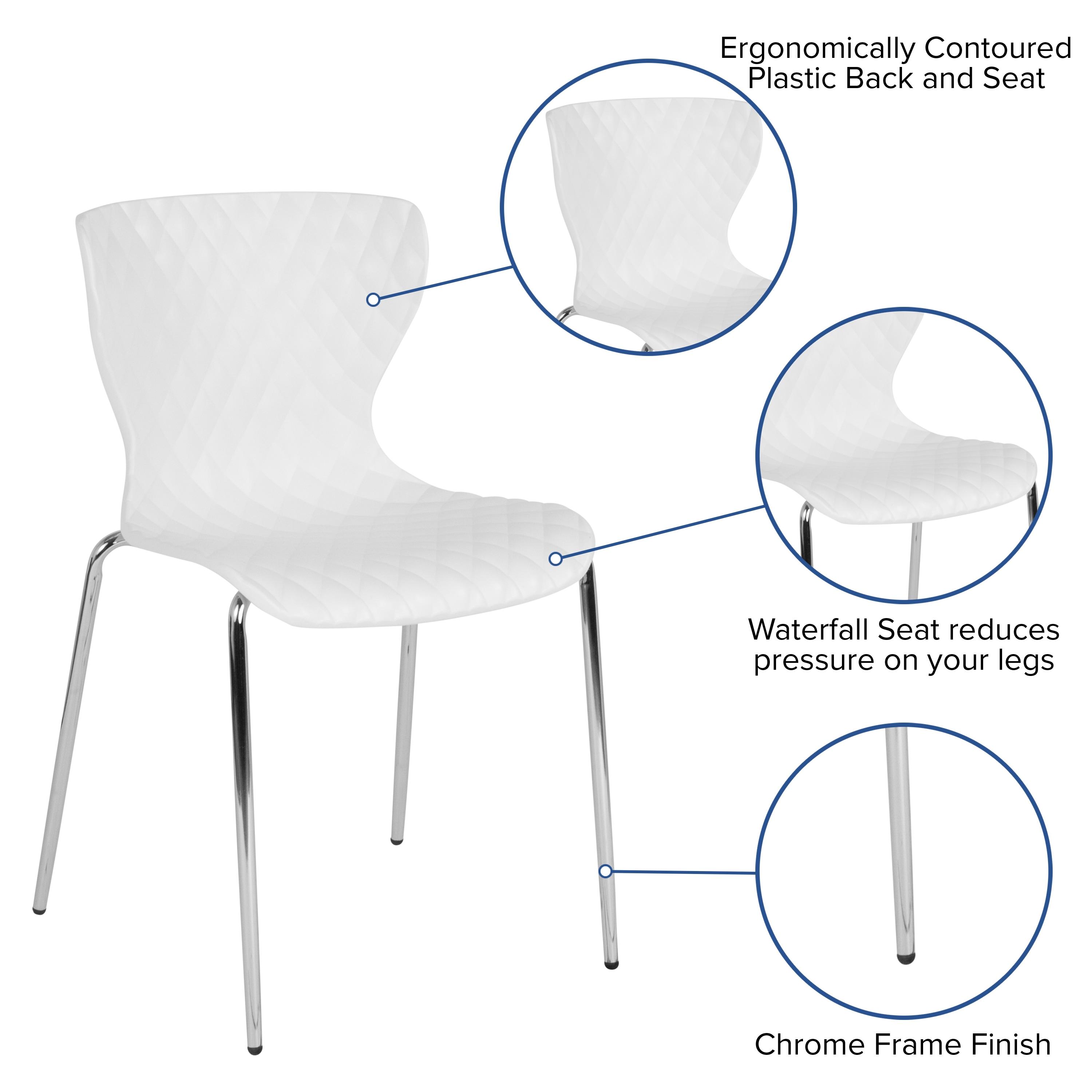 Flash Furniture Lowell Contemporary Plastic Stack Chair