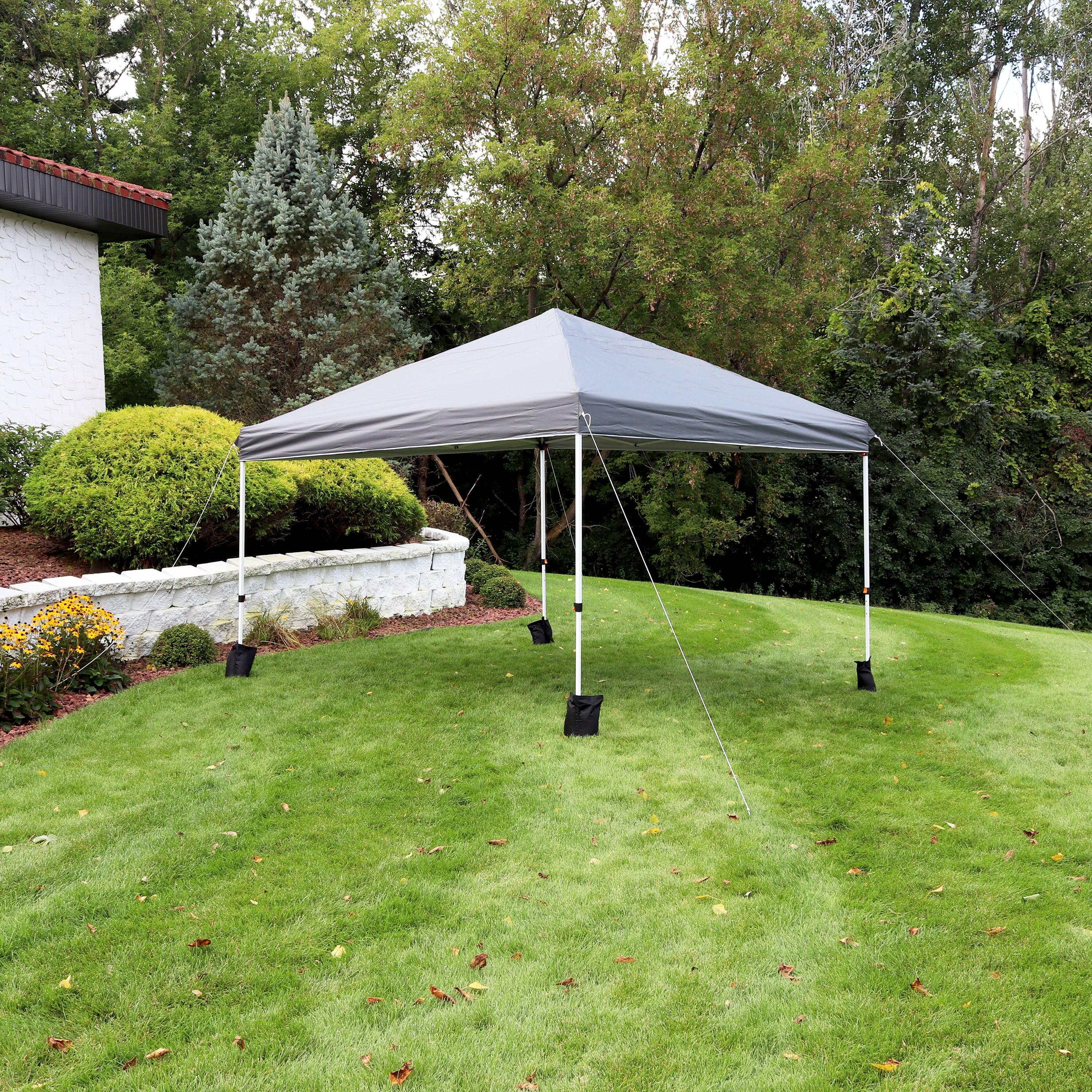 12 Ft. W x 12 Ft. D Metal Pop-Up Canopy