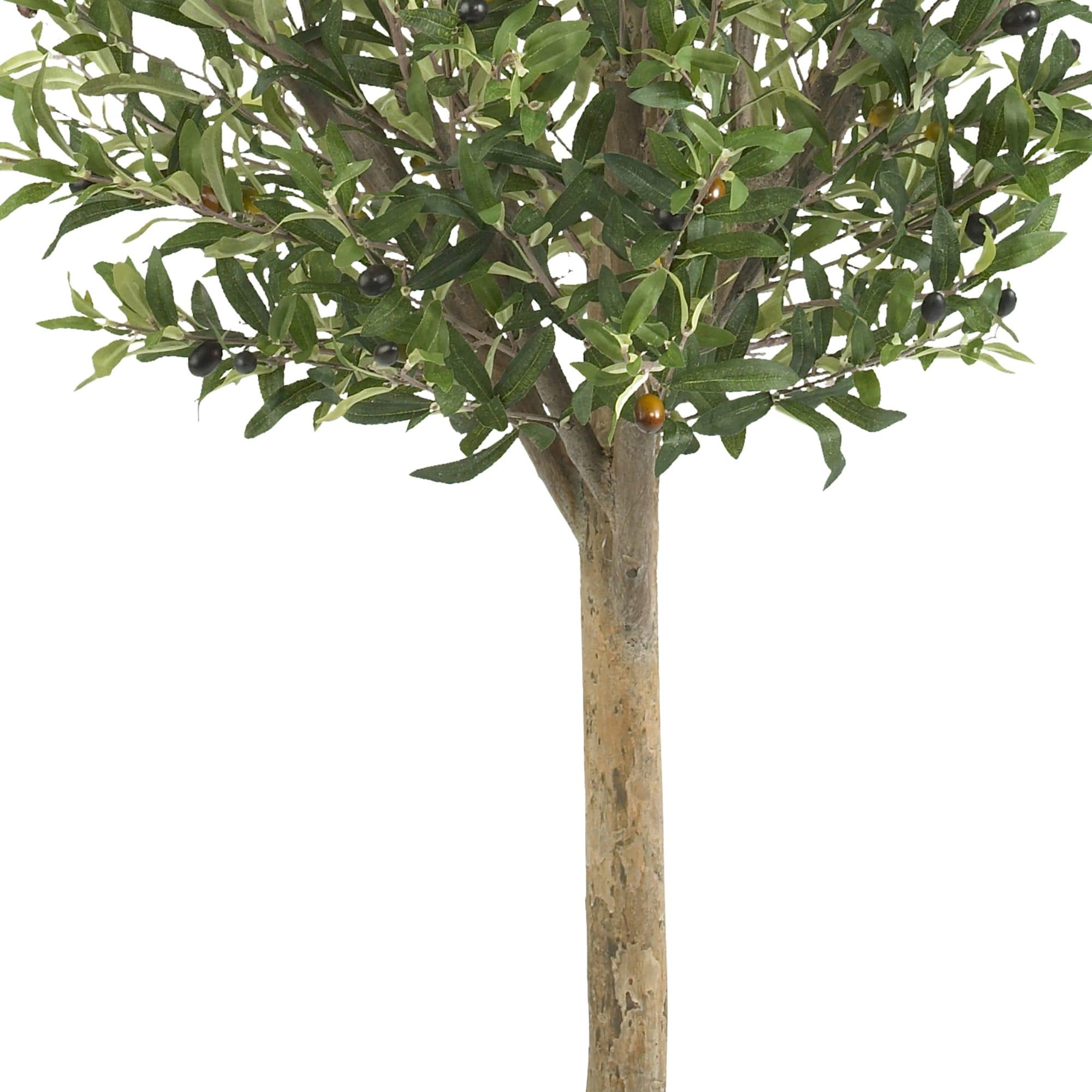 Primrue 4.5ft. Olive Double Topiary Silk Tree