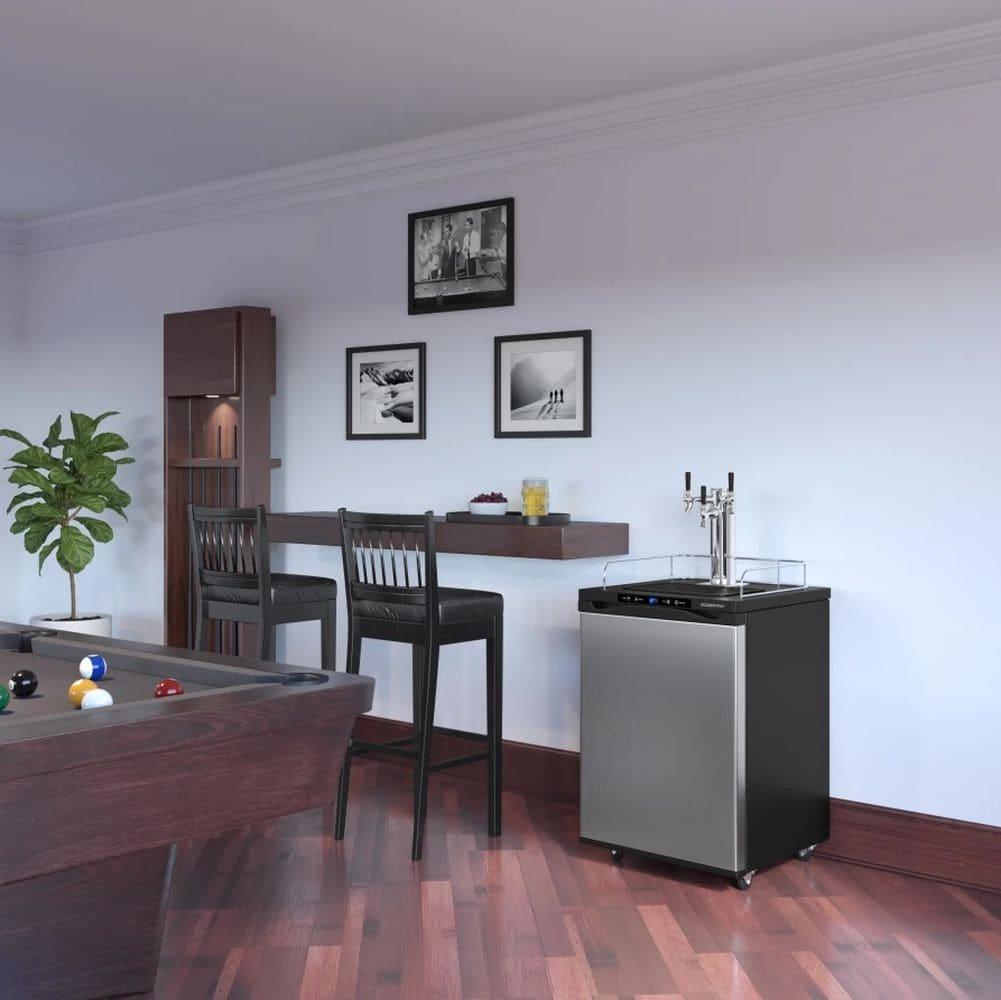 Edgestar Kc3000trip 24" Wide Triple Tap Kegerator - Stainless Steel