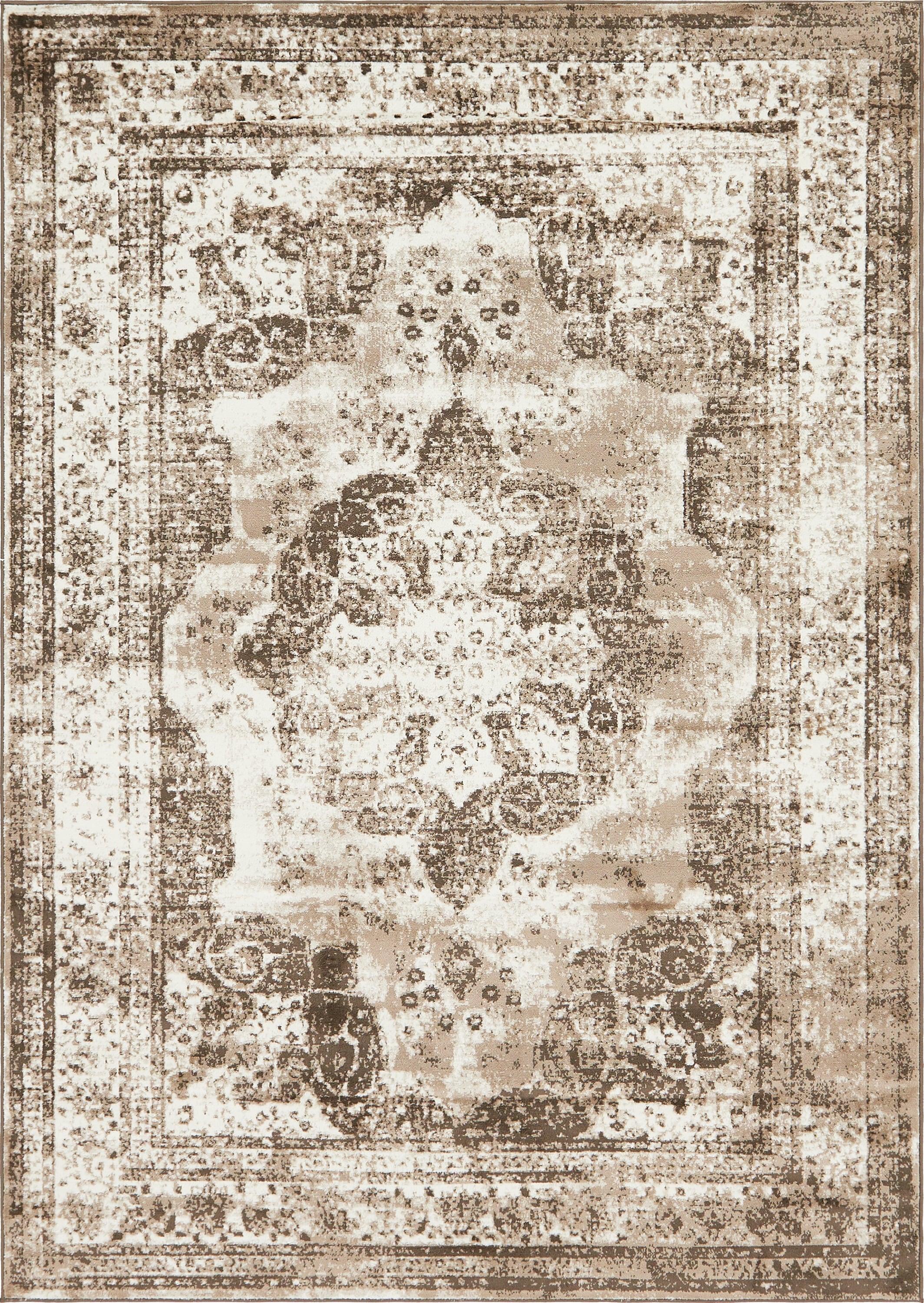 Unique Loom 7' 0 x 10' 0 Sofia Salle Garnier Light Brown Area Rug