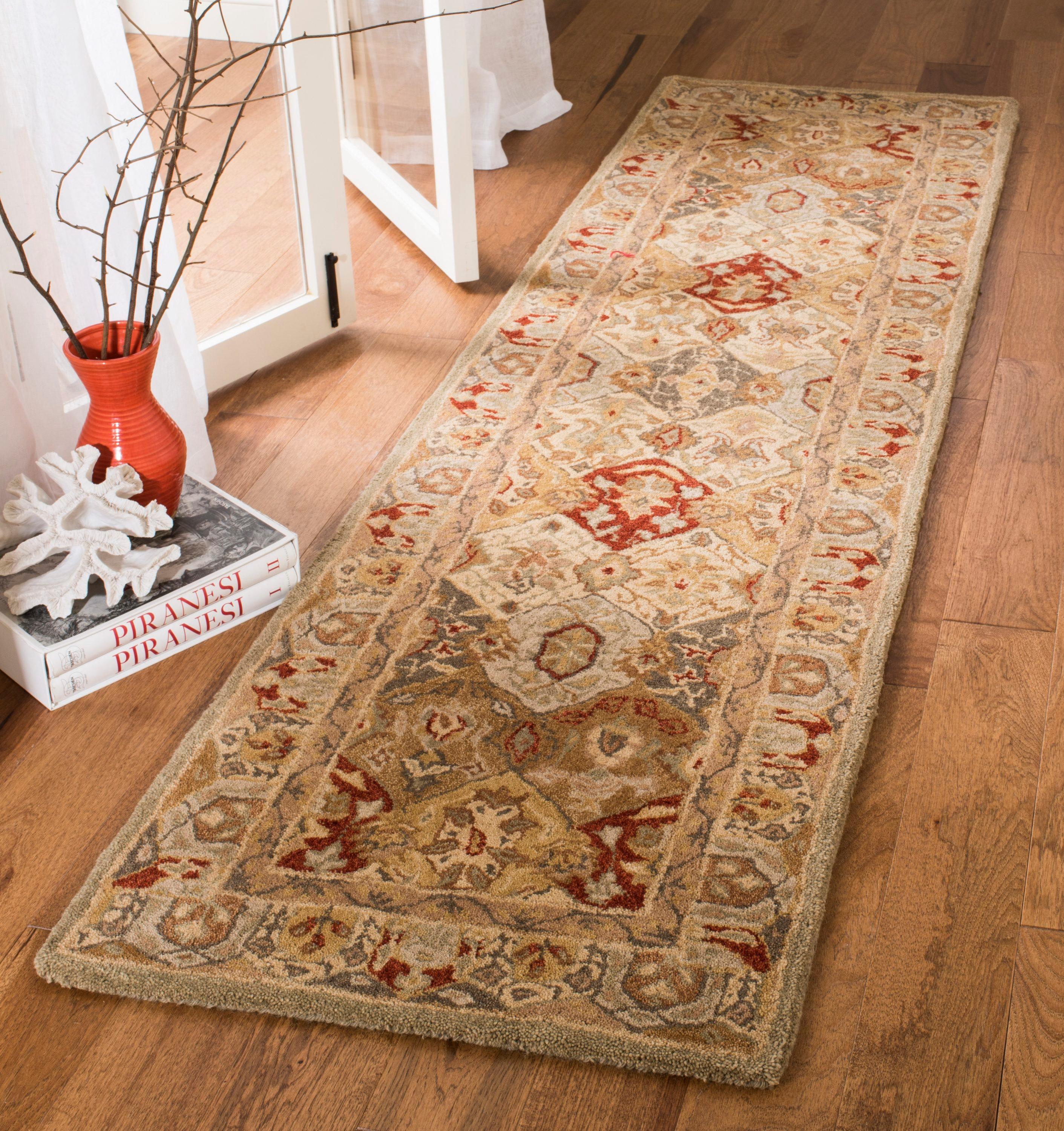 Anatolia AN530 Hand Tufted Runner Rug  - Beige/Multi - 2'3"x10' - Safavieh.