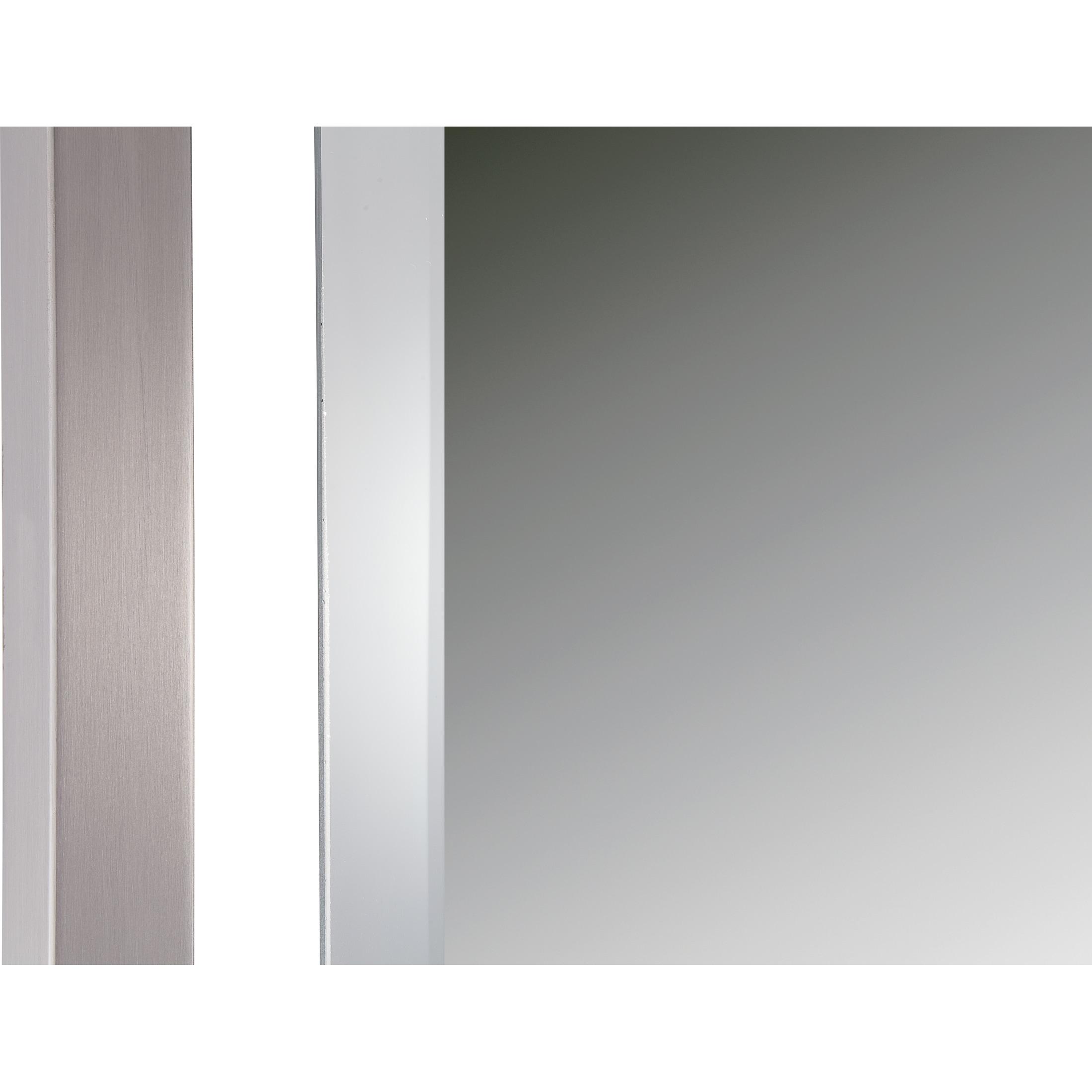 Quoizel Lighting Reflections - 32" Rectangular Light Mirror, Brushed Nickel/Semi Gloss Finish