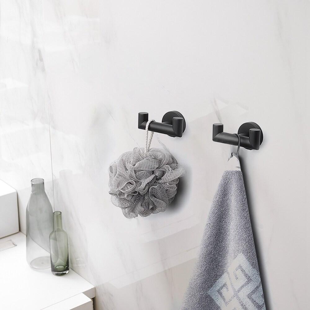 BWE Wall Mount Knob Double Robe/Towel Hook Bathroom Robe Towel Holder Hand Tower Hanger